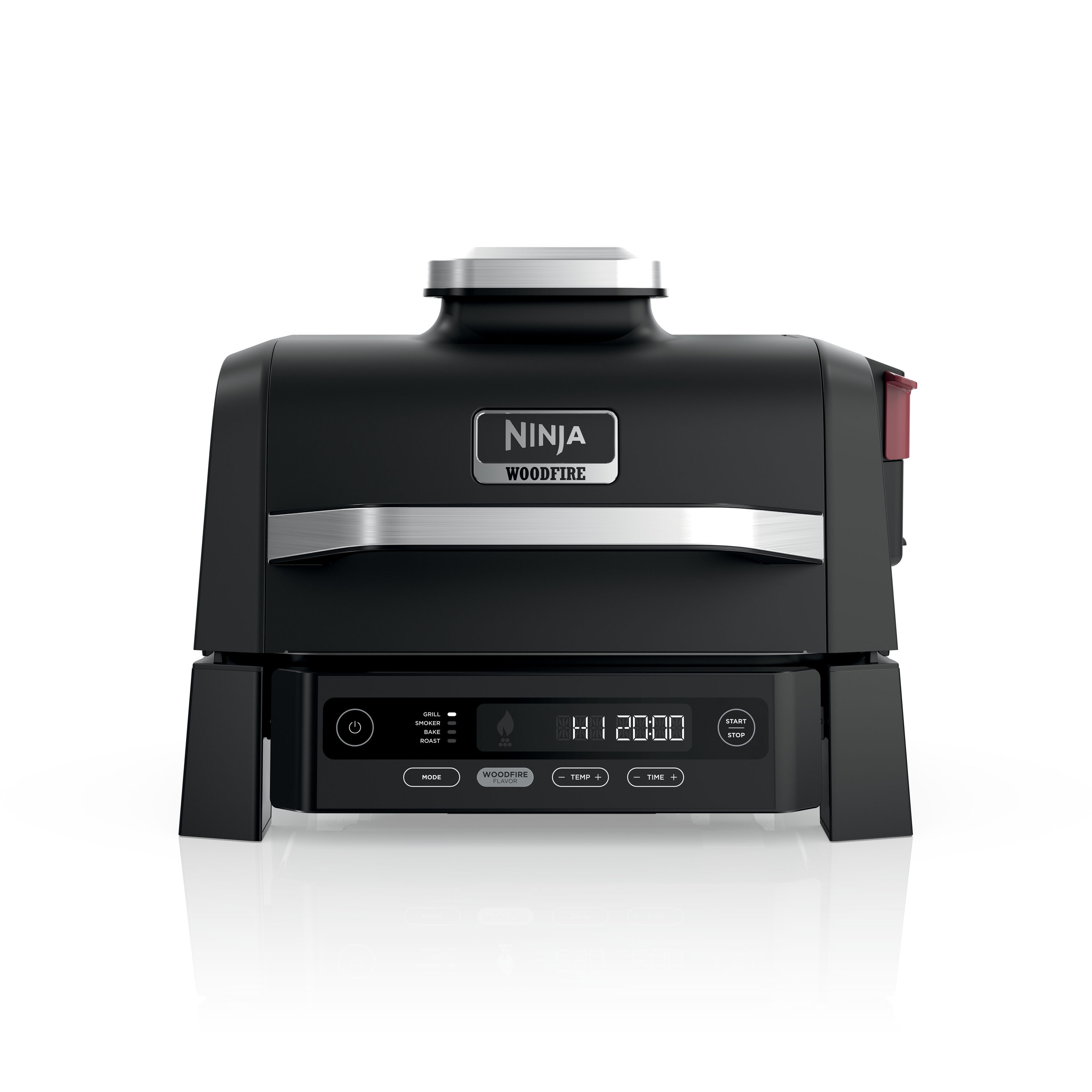 Ninja Woodfire Outdoor 4-in-1 Smoker OG301 1760 -Watt Black Electric Grill