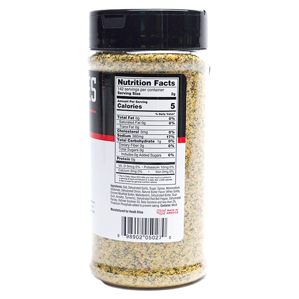 Heath Riles BBQ 16-oz GARLIC BUTTER Rub/Seasoning