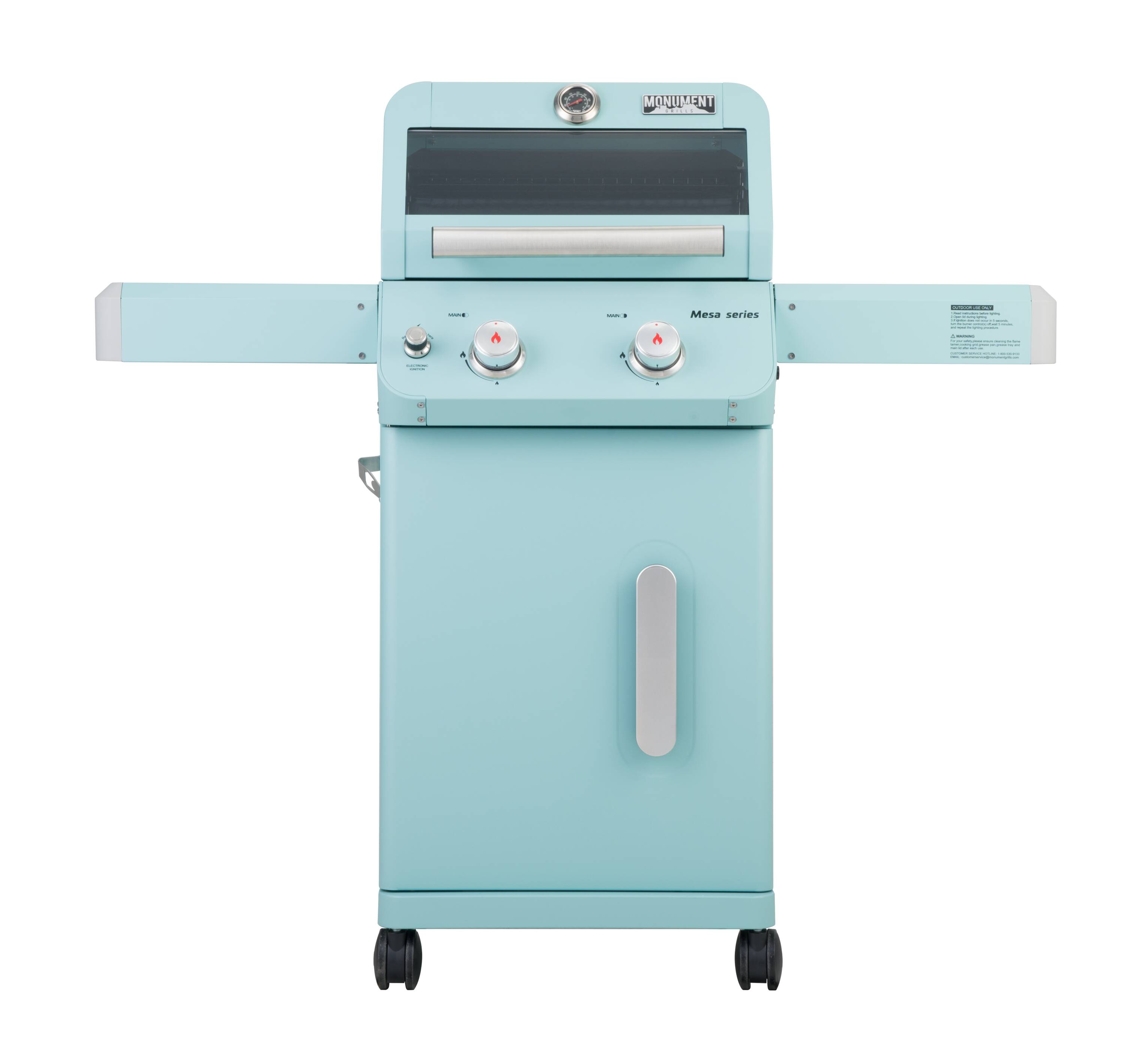 Monument 200G Green 2 -Burner Liquid Propane Gas Grill