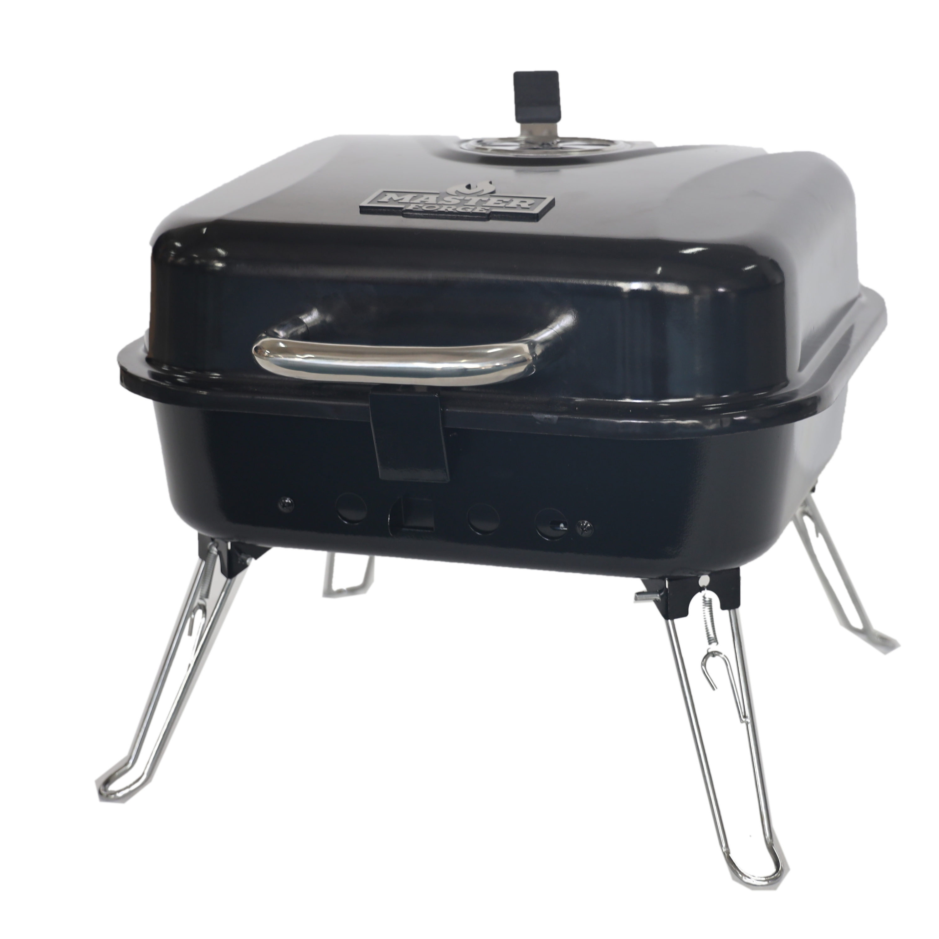 Master Forge 206-Sq. in Black porcelain coated Portable Charcoal Grill