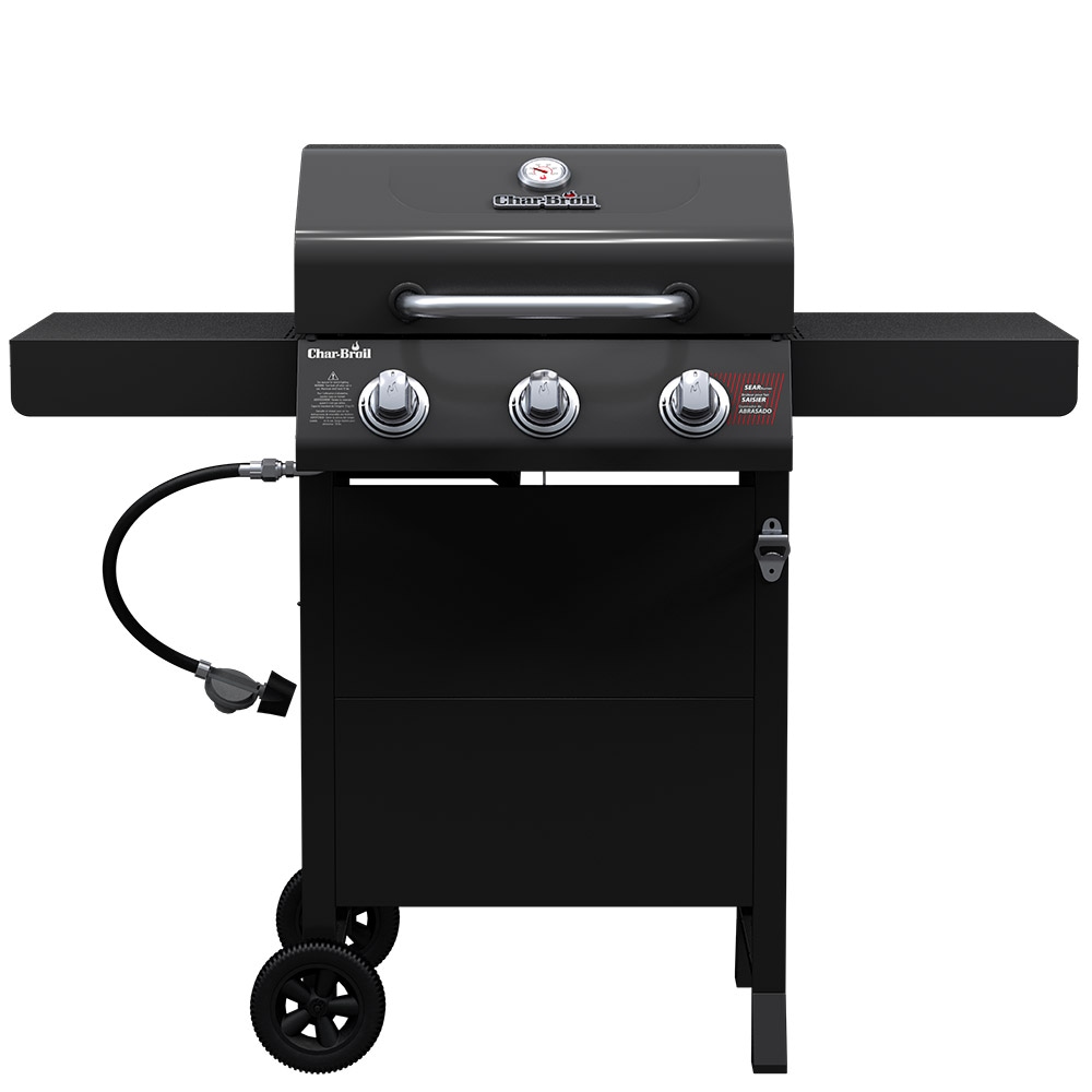 Charbroil Black 3 -Burner Liquid Propane Gas Grill
