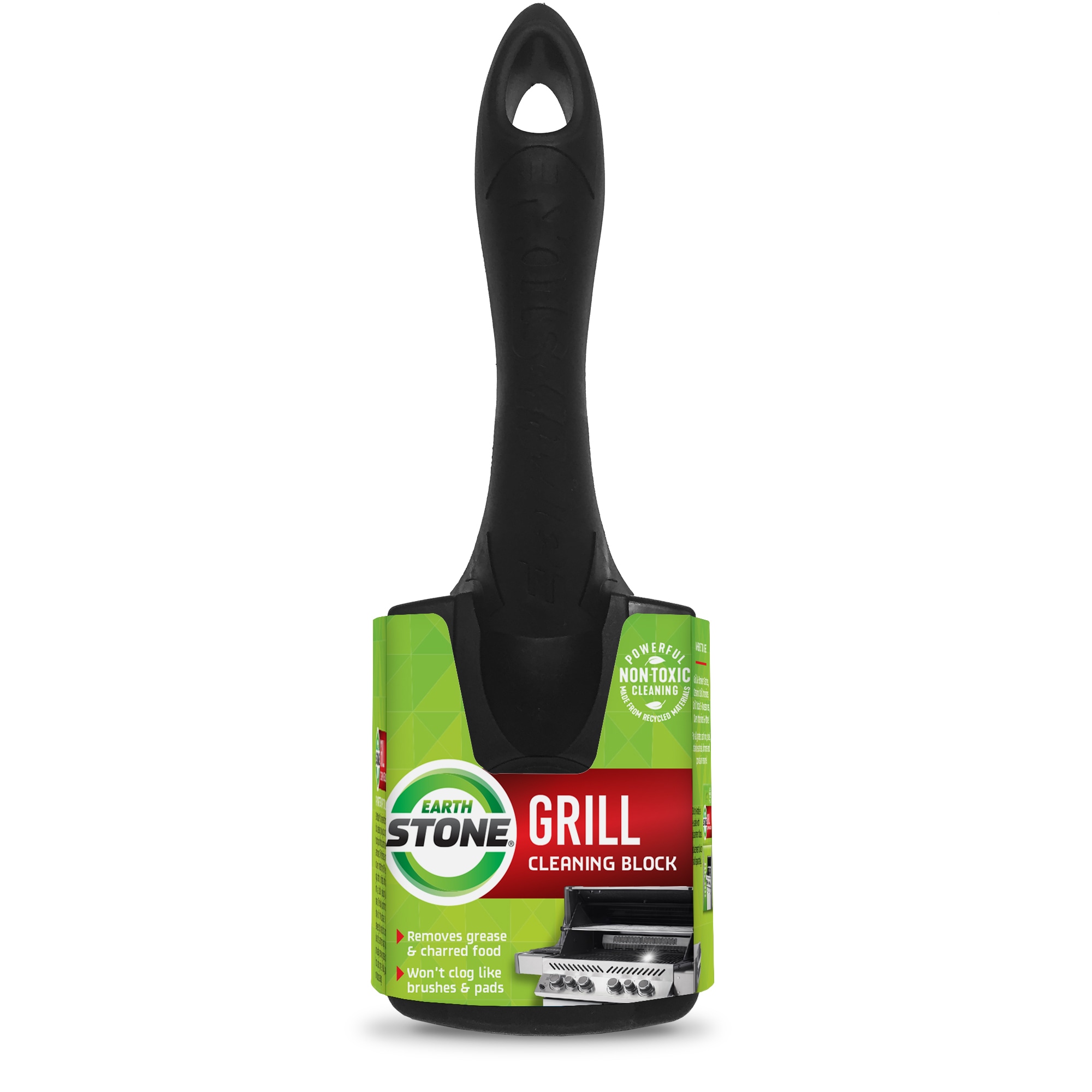EarthStone Fiberglass Grill cleaning block with 10.5-in Plastic Handle