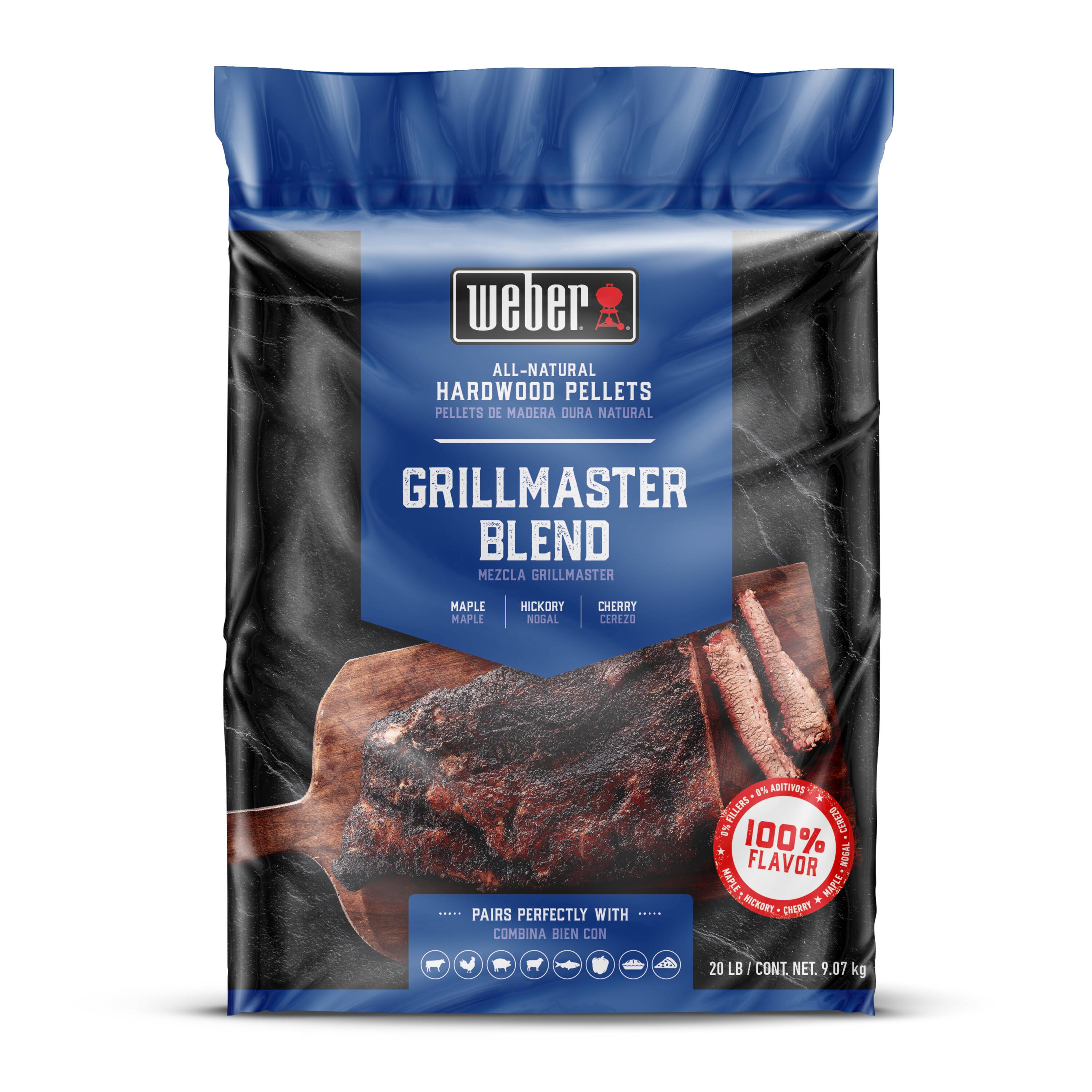 Weber GrillMaster Blend 20-lb Wood Pellets
