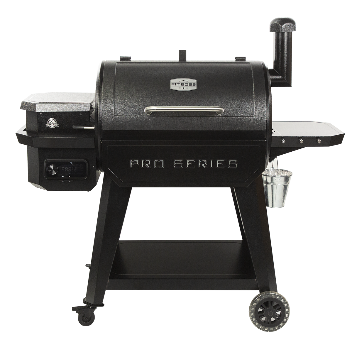 Pit Boss Pro Series 850-Sq. in Hammertone Pellet Grill with Smart Compatibility