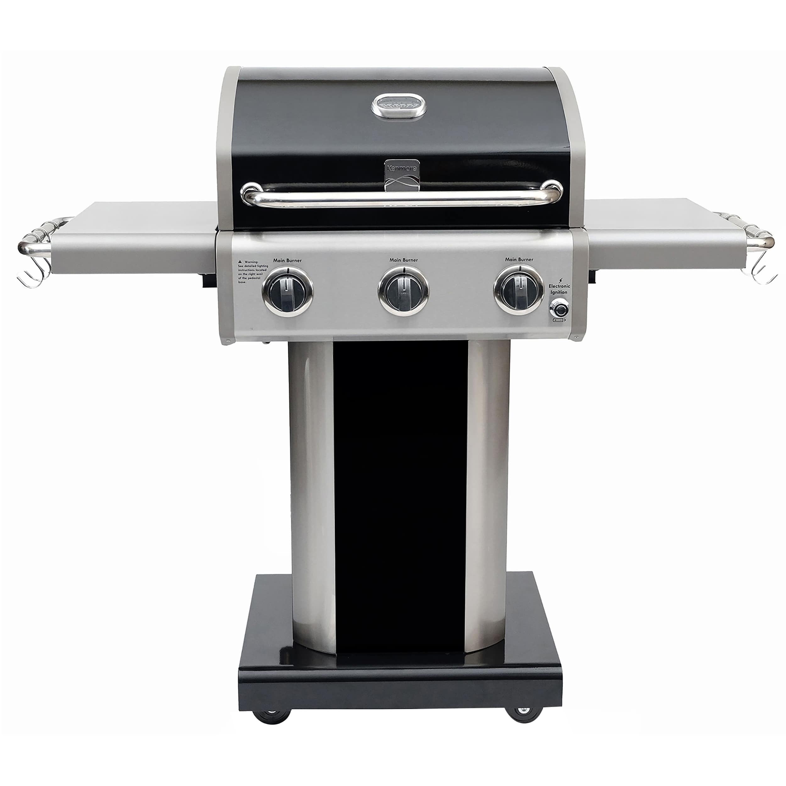 Kenmore Black 3 -Burner Liquid Propane Gas Grill