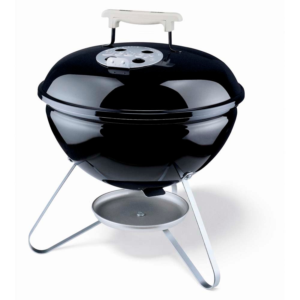 Weber Smokey Joe Silver 147-Sq. in Black Portable Charcoal Grill
