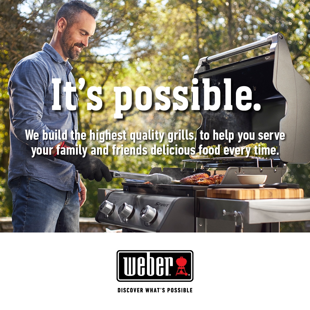 Weber 4 -Pack 30.10-in Stainless steel Tube burner