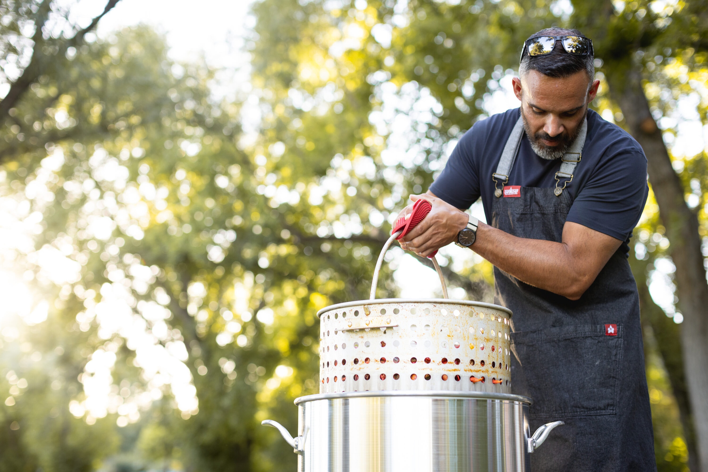 Camp Chef 80-qt Boil Pot with 1 -Burner Propane Electronic Stainless steel Jet cooker