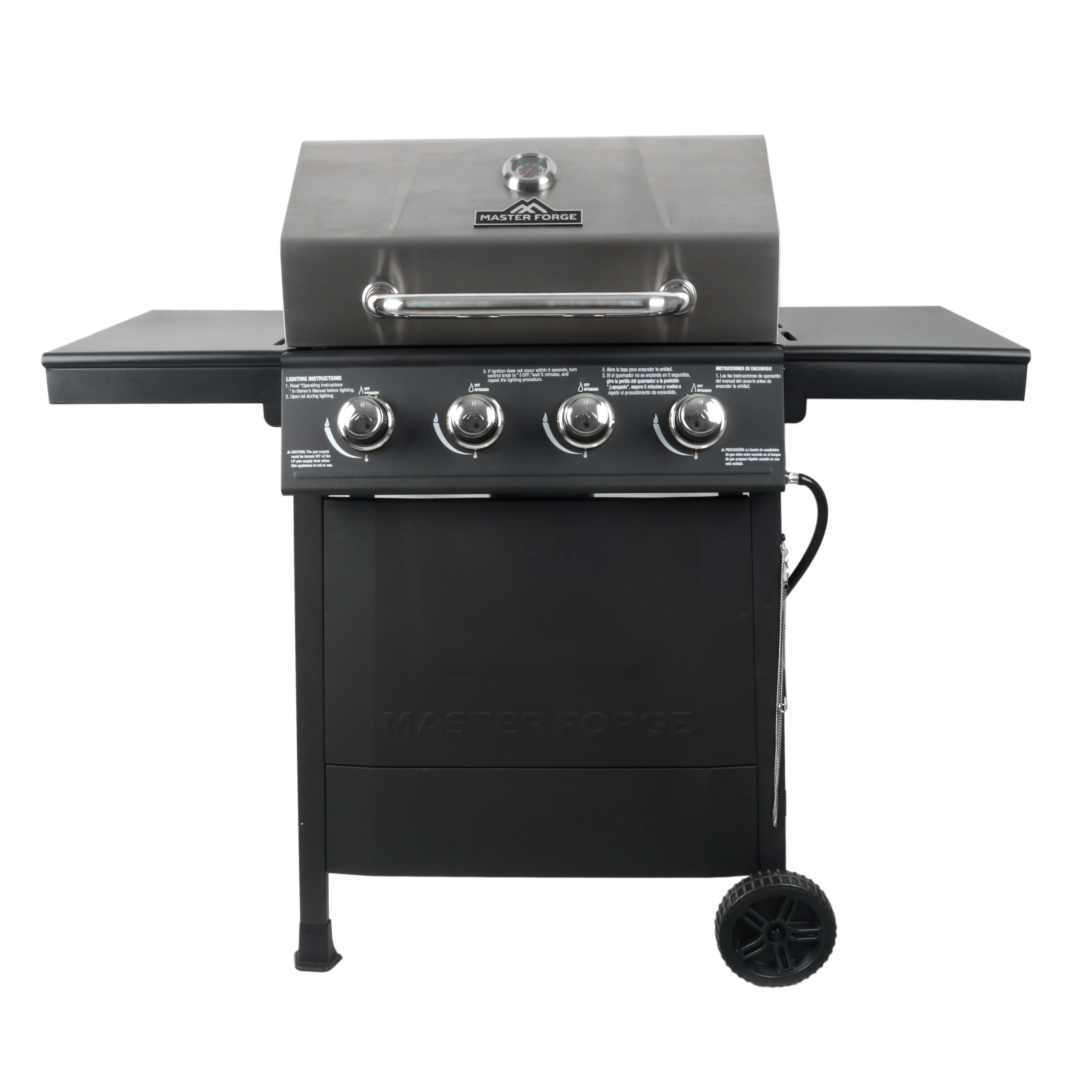 Master Forge Stainless steel 4 -Burner Liquid Propane Gas Grill