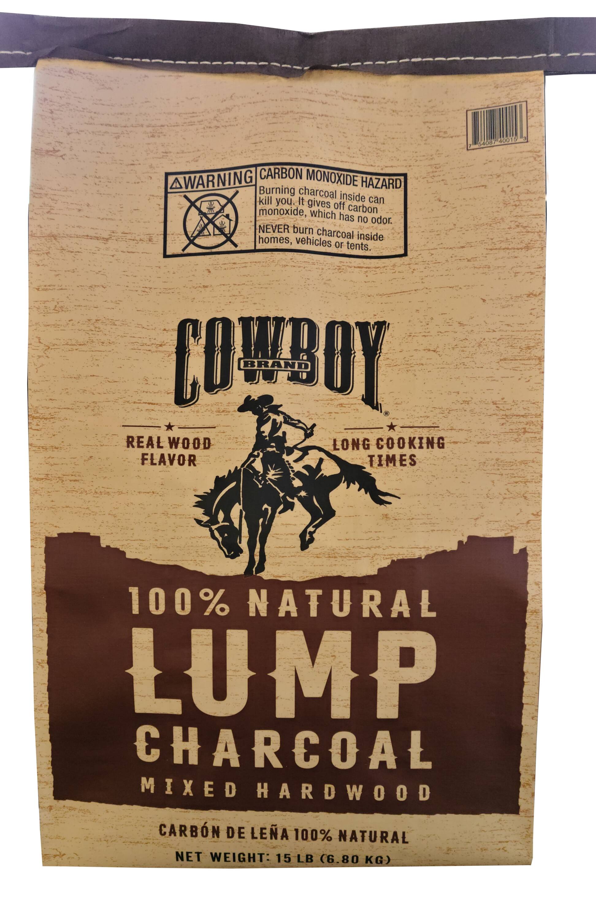 Cowboy Charcoal 15 Pound(s) Hardwood Lump charcoal