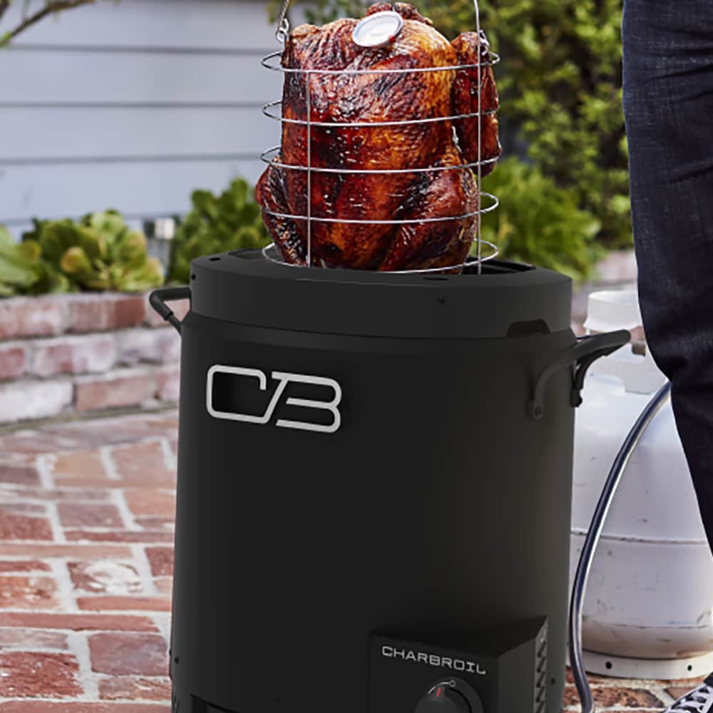 Charbroil Big Easy Outdoor Air Fryer Gallons 20-lb. cylinder Piezo Ignition Oil-less Gas Turkey Fryer
