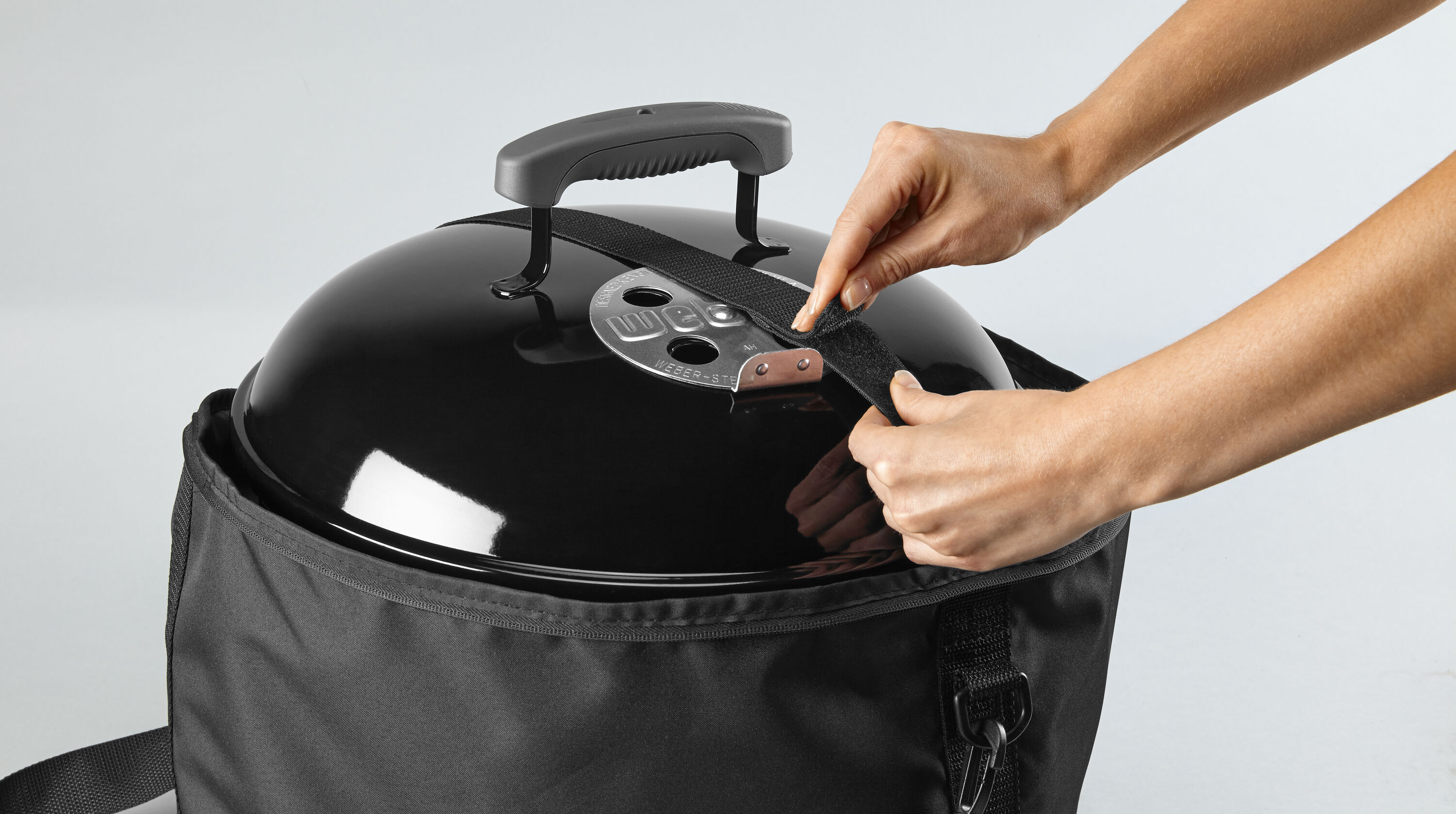 Weber Smokey Joe 18.9-in W x 19.6-in H Black Charcoal Grill Cover