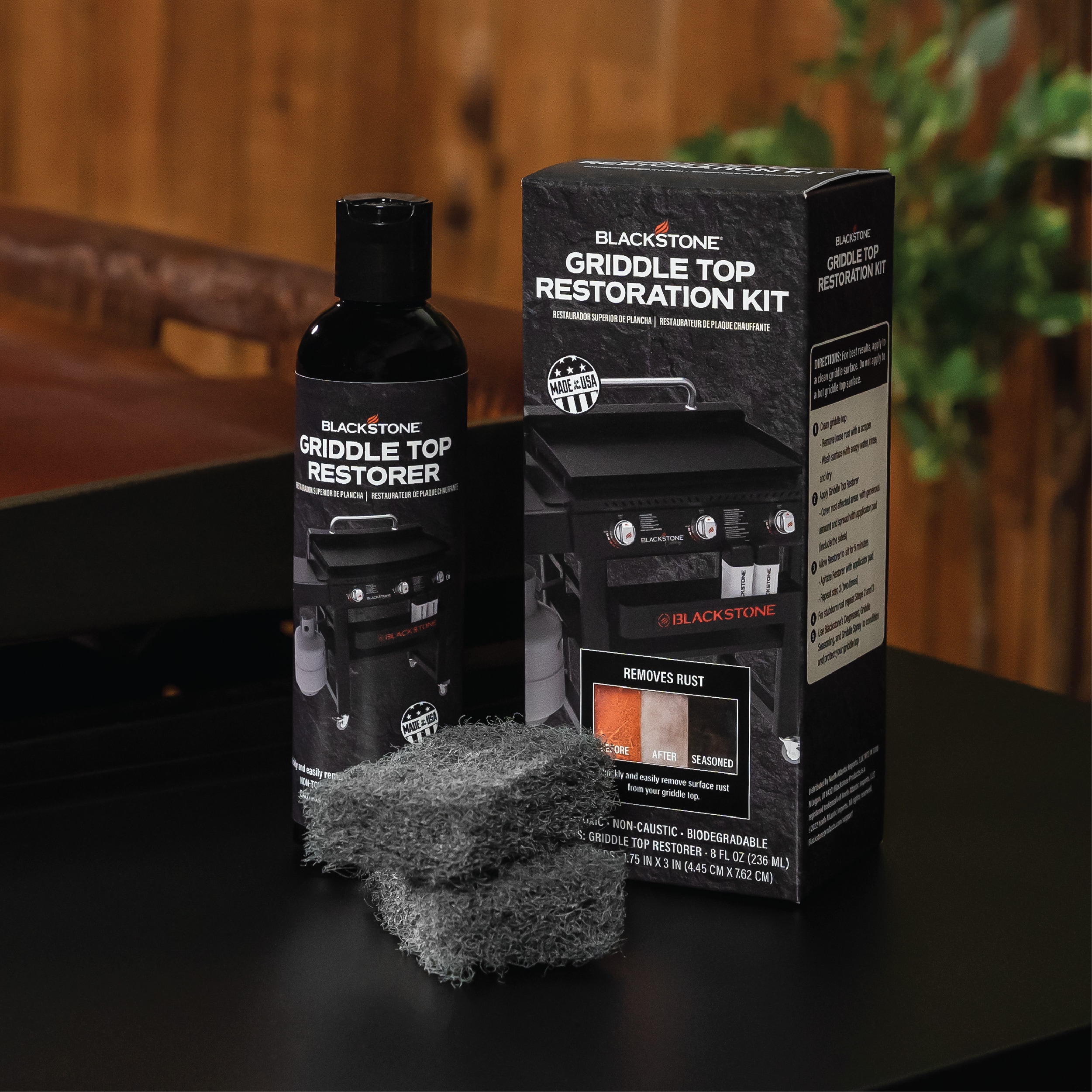 Blackstone Griddle Top Restoration Kit and Rust Remover 8 Fluid ounce(s) Grill grate/grid cleaner