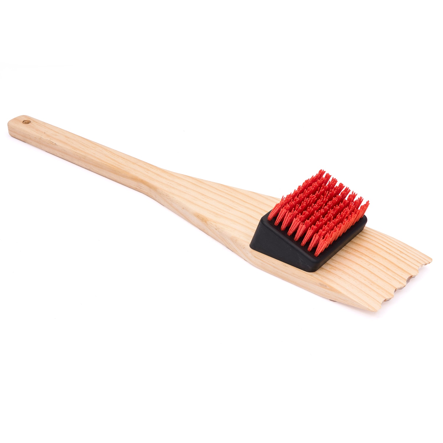 Charbroil Safer Wood Grill brush with 20-in Wood Handle