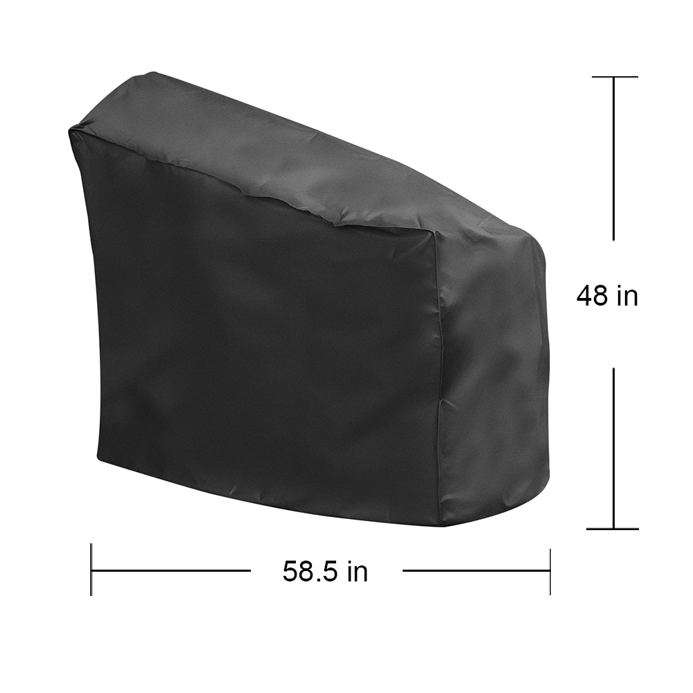 Universal Large Charcoal Smoker 58.5-Inches W x 48-Inches H Black Pellet grill Cover