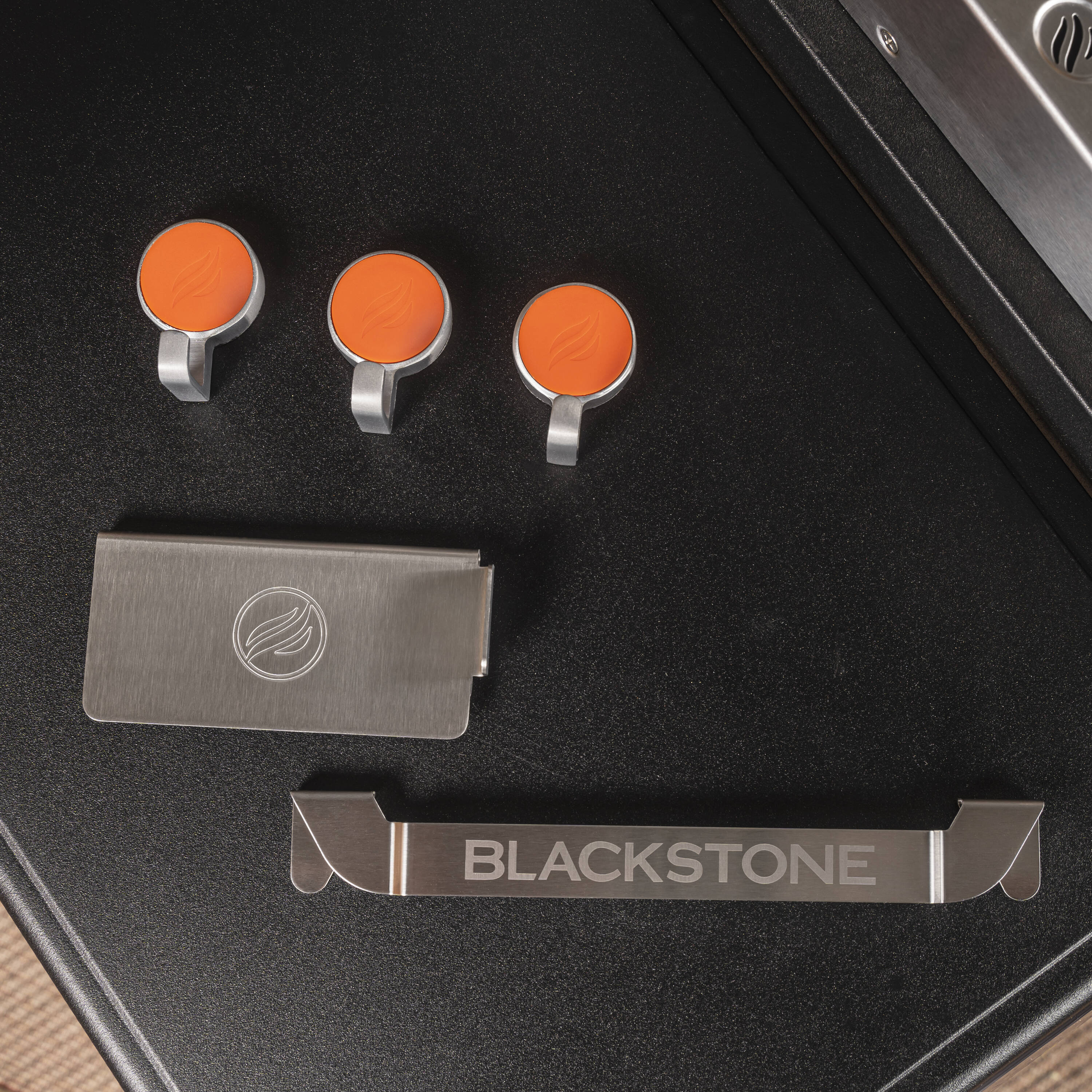 Blackstone Magnetic Hooks and Grease Gate Combo 5 -Piece Stainless steel Tool set