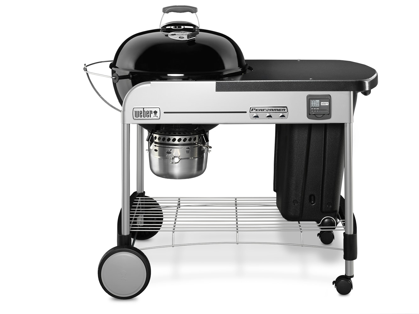 Weber Performer Premium 22-in W Black Kettle Charcoal Grill