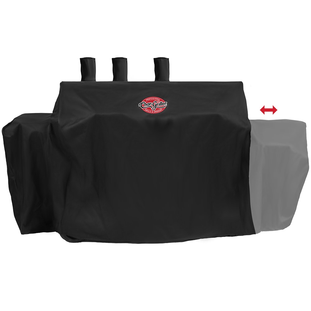 Char-Griller Duo Grill Cover 62-in W x 50-in H Black Gas grill Cover