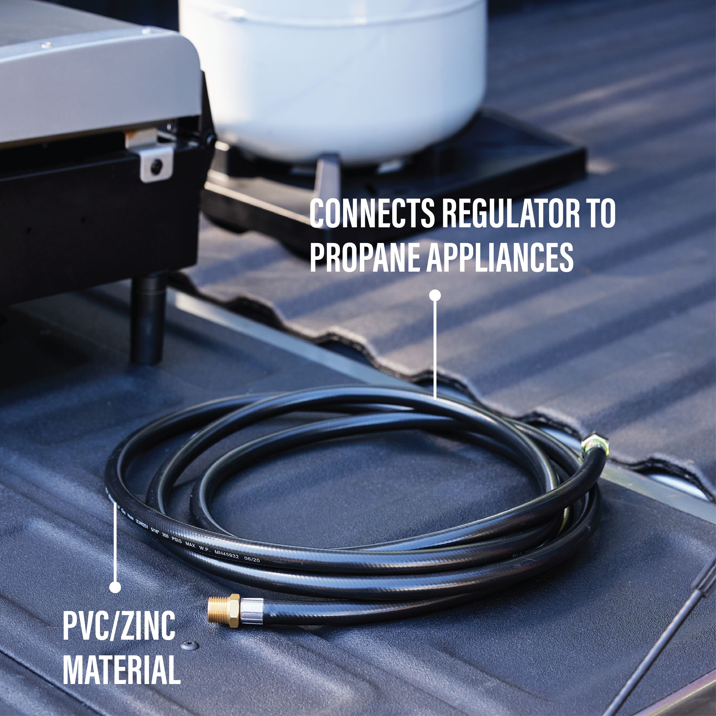 Master Forge 3/8-in PVC/Zinc Propane hose