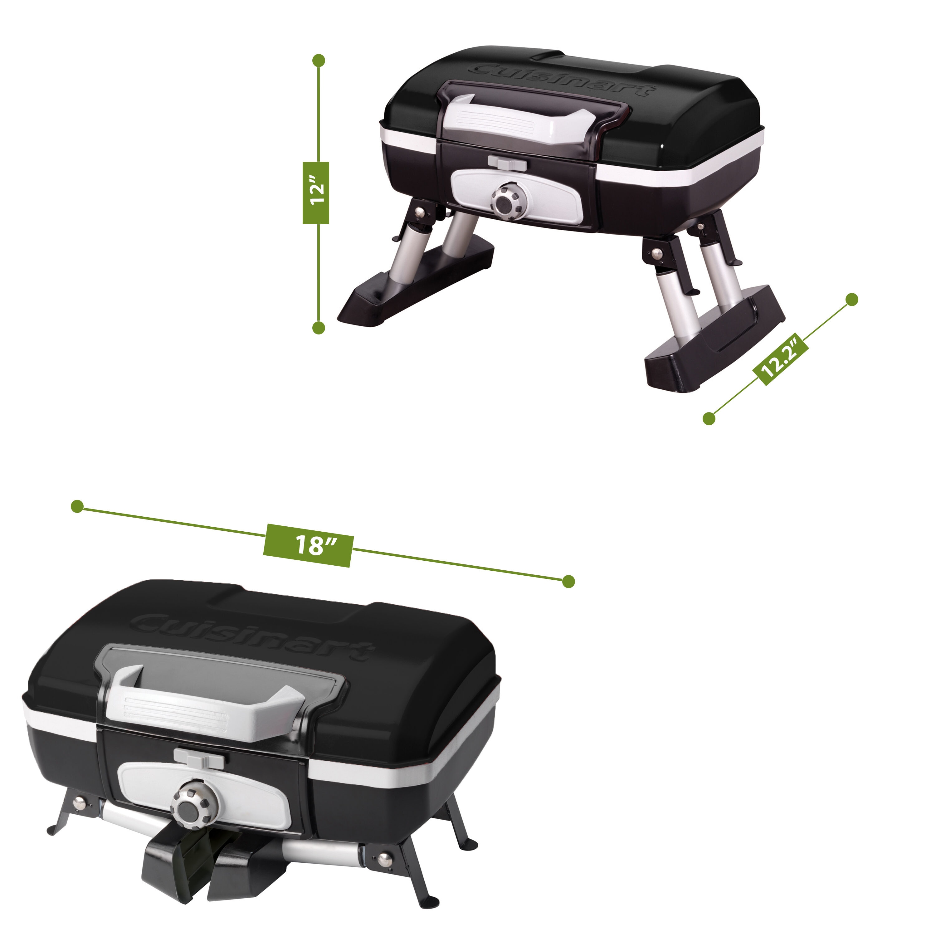Cuisinart 150-Sq. in Black Portable Liquid propane Grill