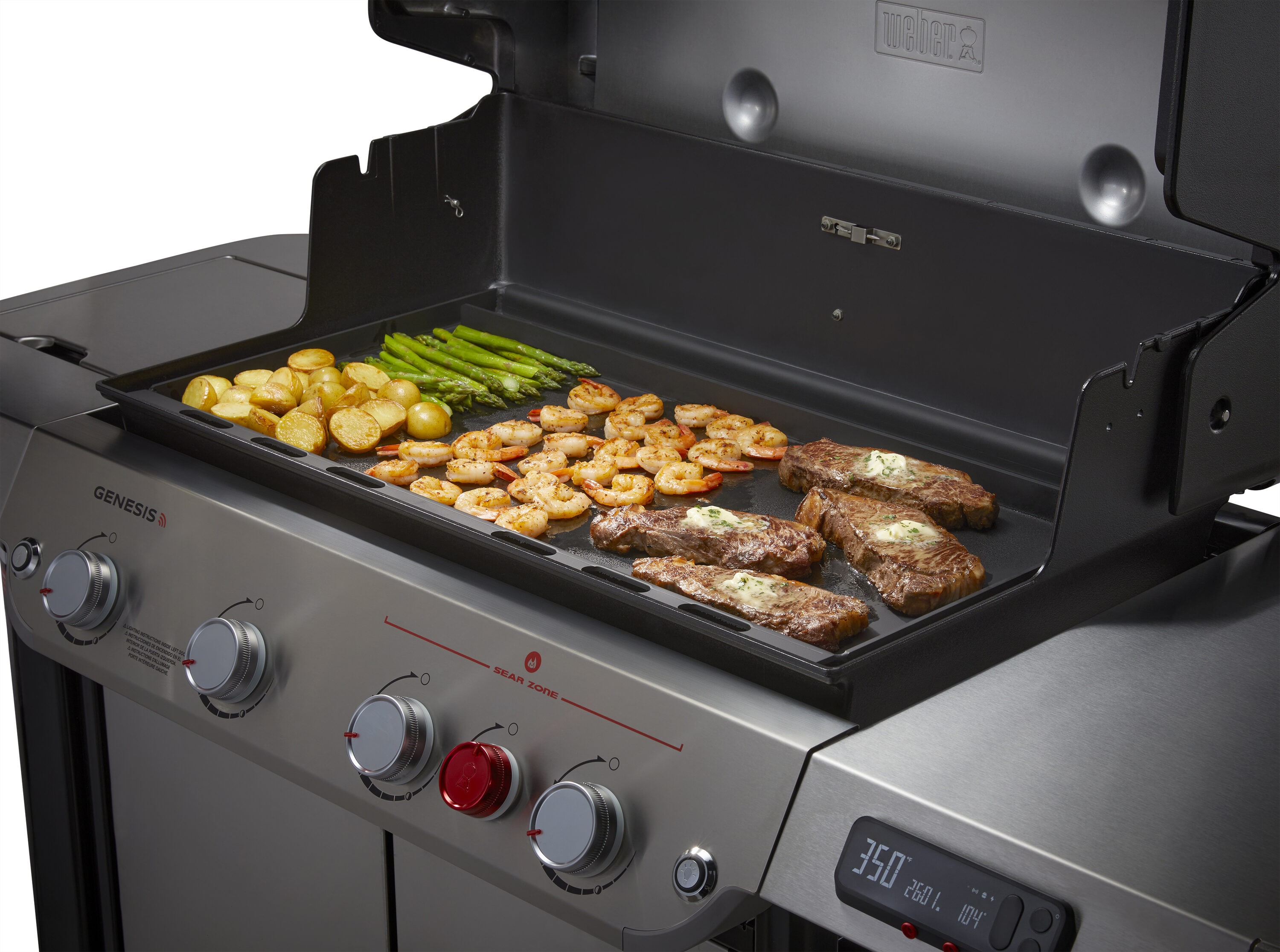 Weber Genesis 400 Series Rust Resistant Carbon steel Non-Stick Griddle