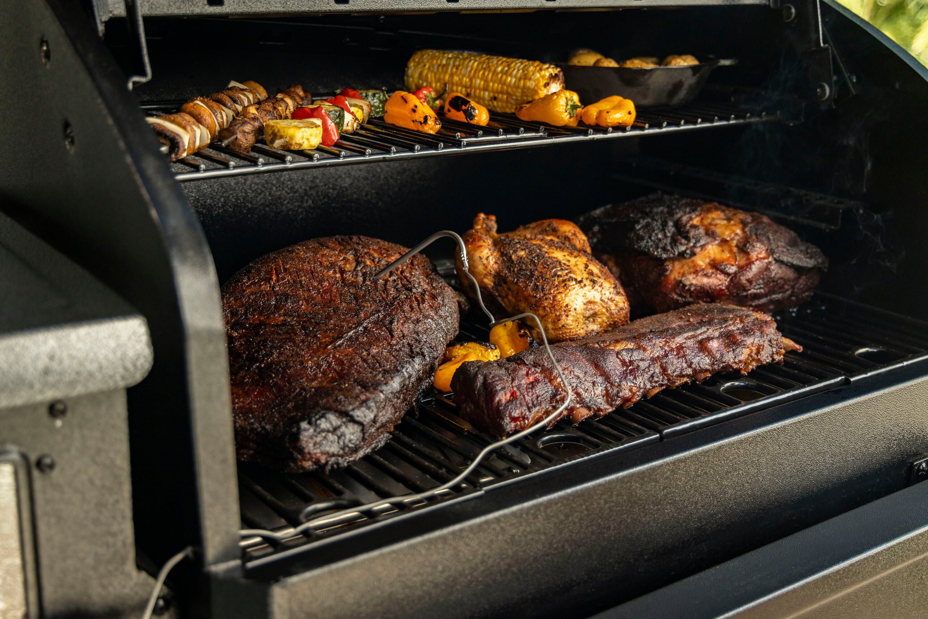 Pit Boss Pro Series 1300 Black Pellet Grill with Smart Compatibility