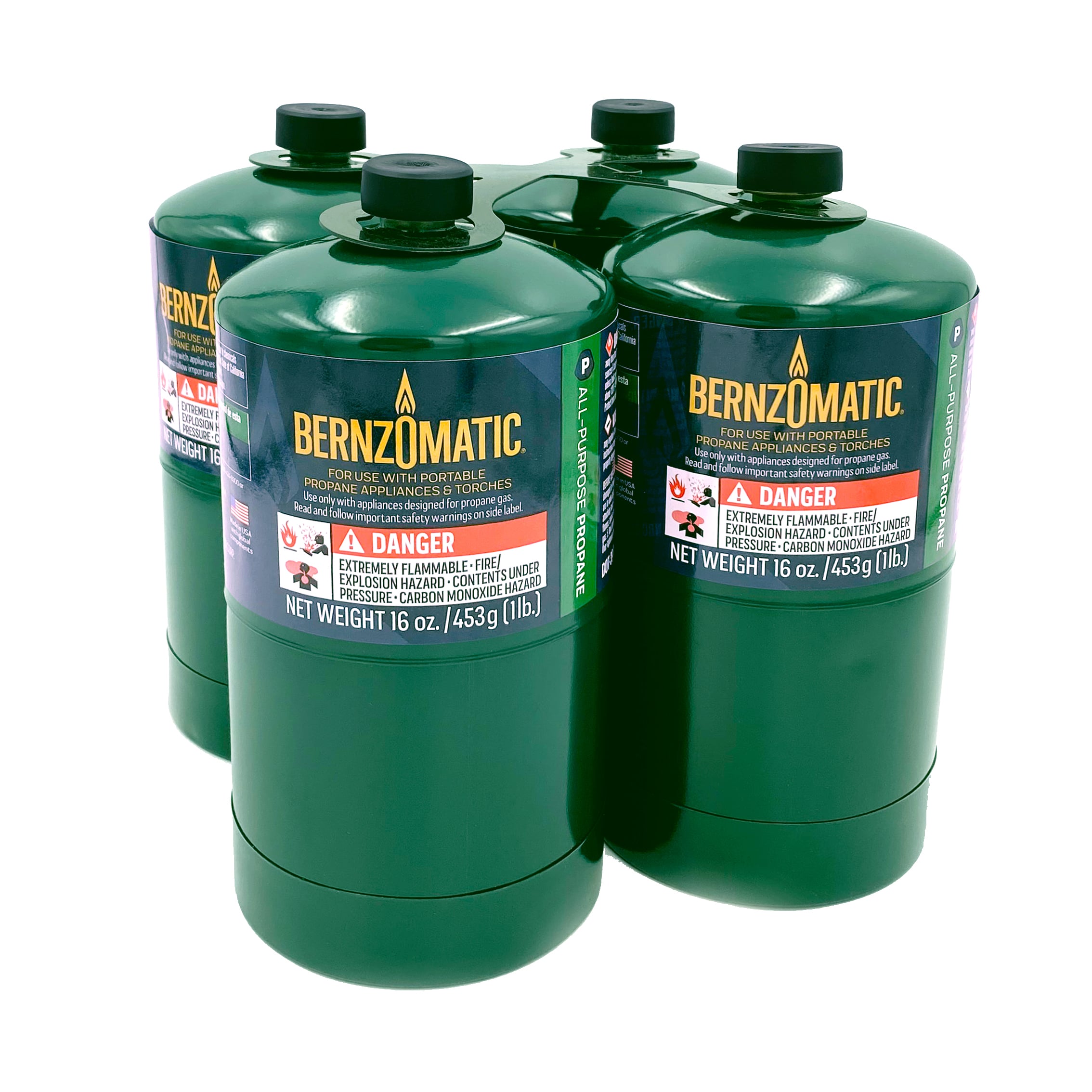 Bernzomatic 4 -Pack Steel Propane tank