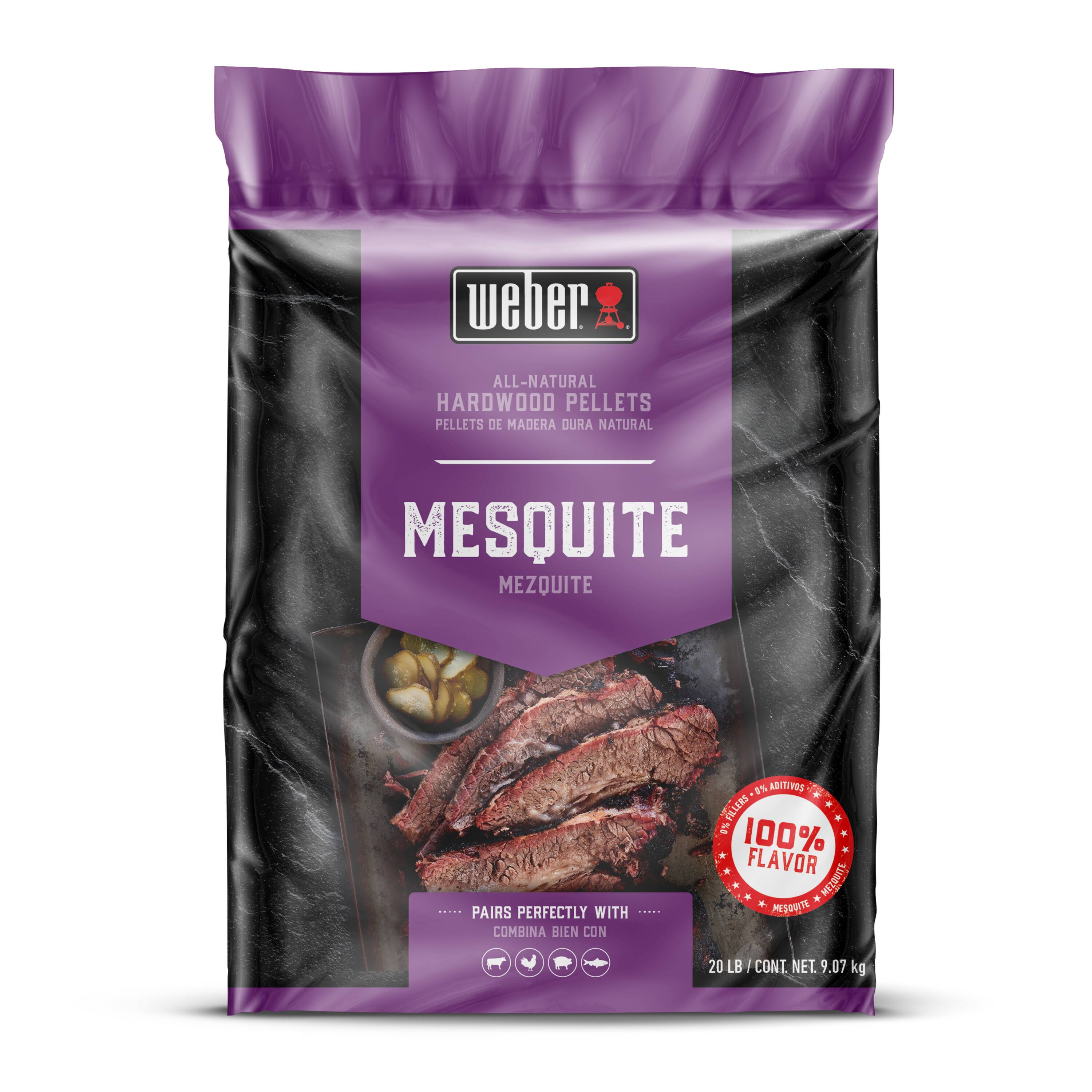 Weber Mesquite 20-lb Wood Pellets
