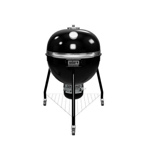 Weber Kamado E6 24-in W Black Kettle Charcoal Grill