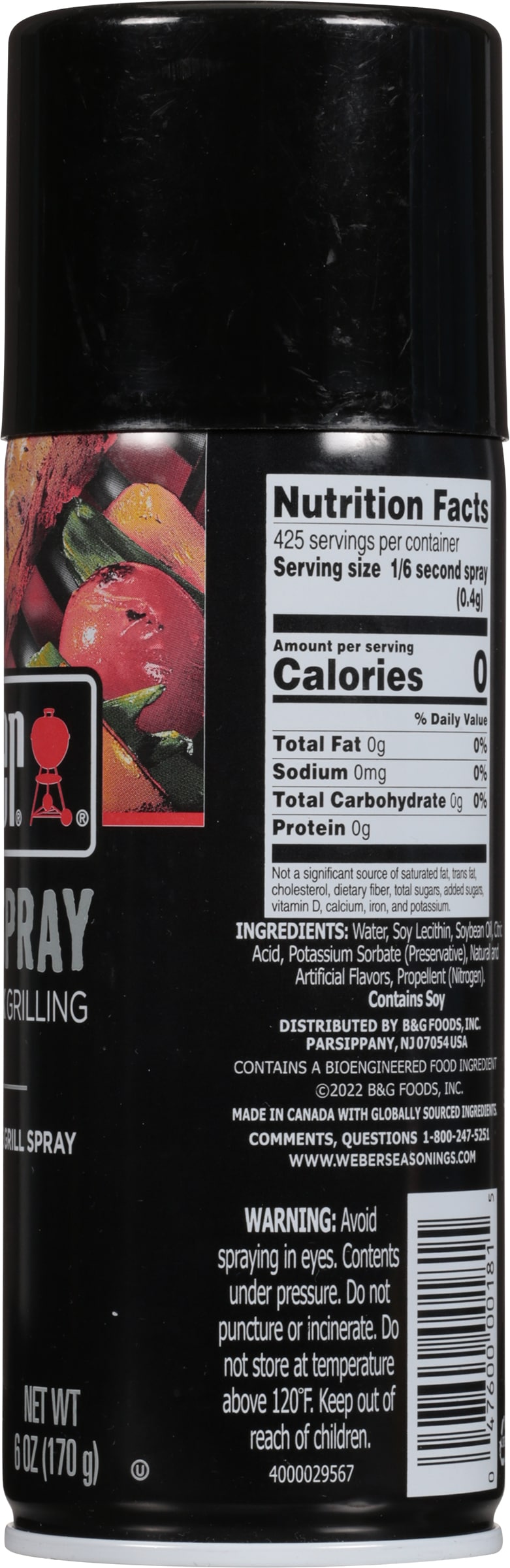 Weber 6 Ounce(s) Non-stick grill spray Cooking Spray