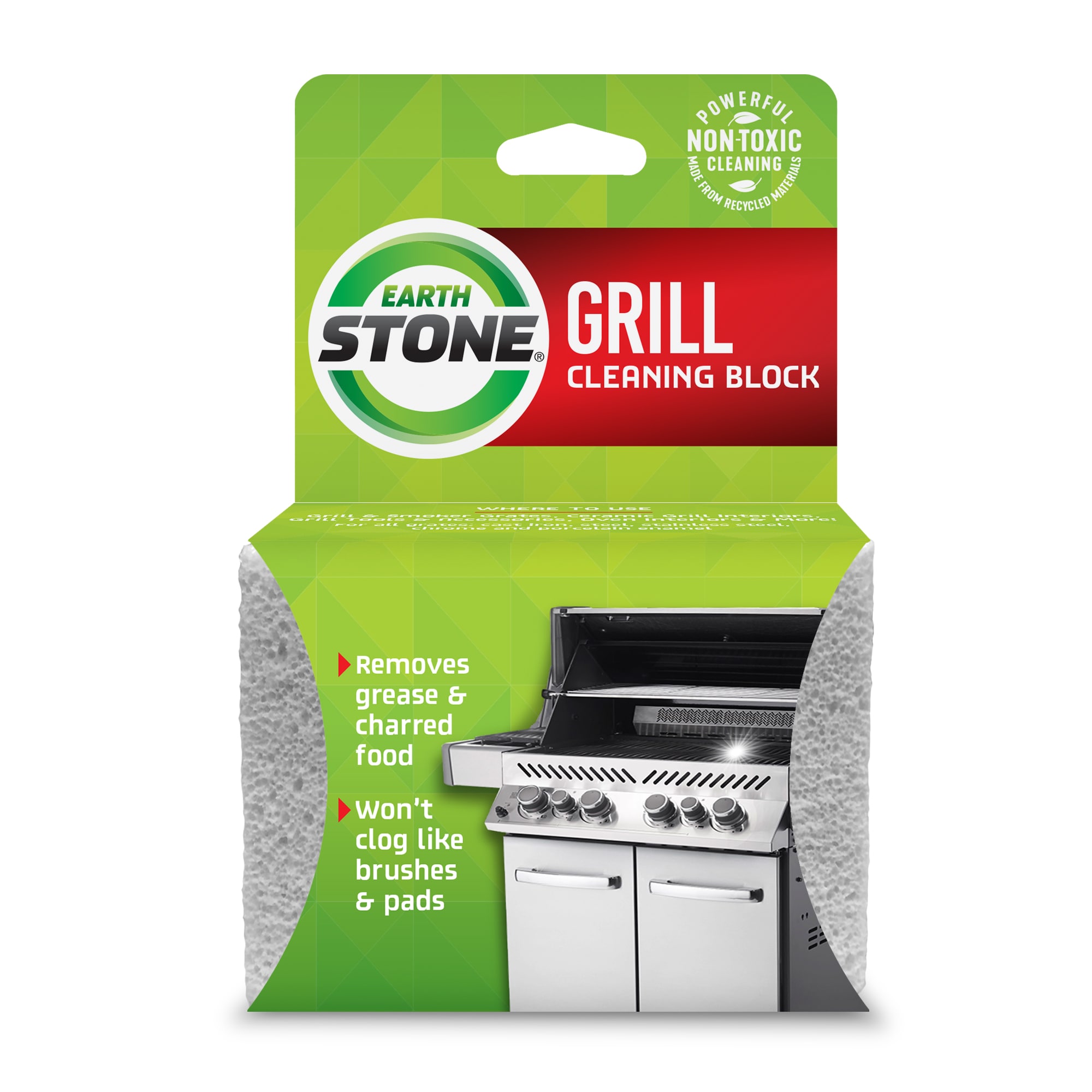EarthStone Fiberglass Grill cleaning block with 5.88-in