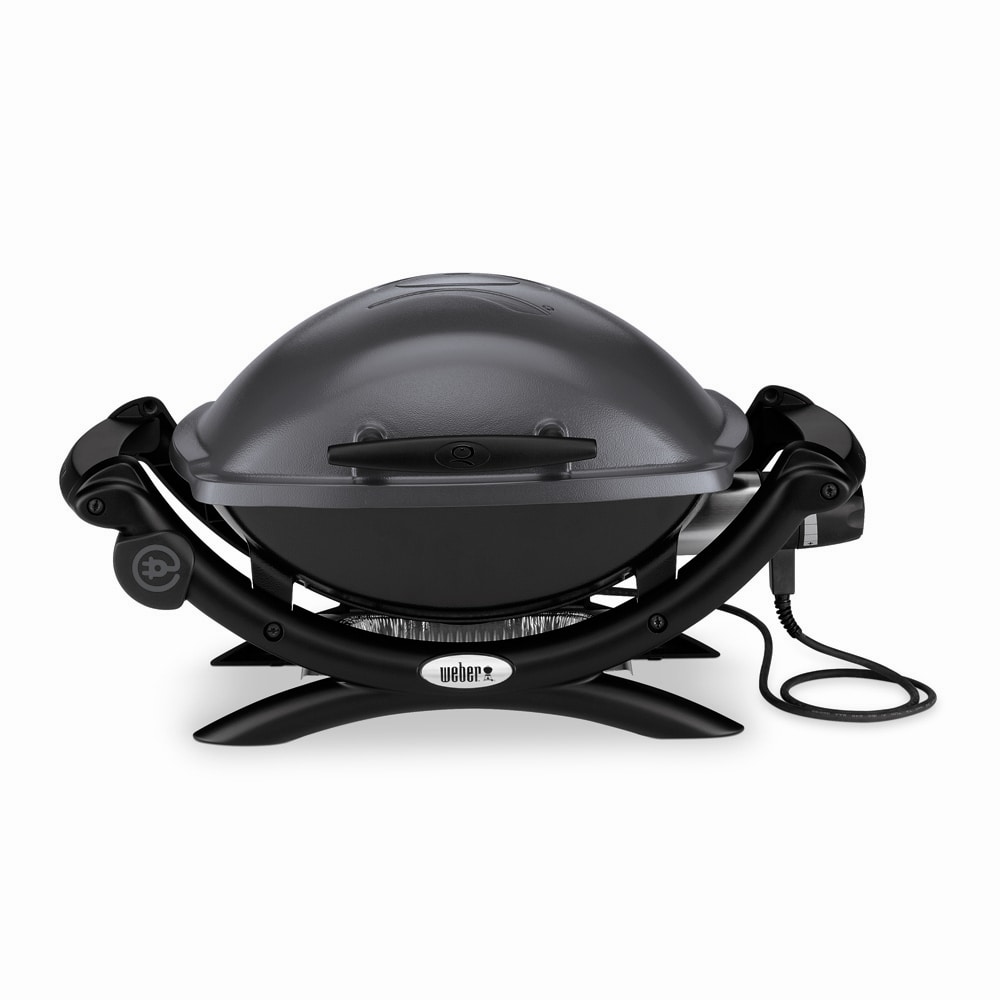 Weber Q 1400 189-Sq. in Dark Gray Portable Electric Grill