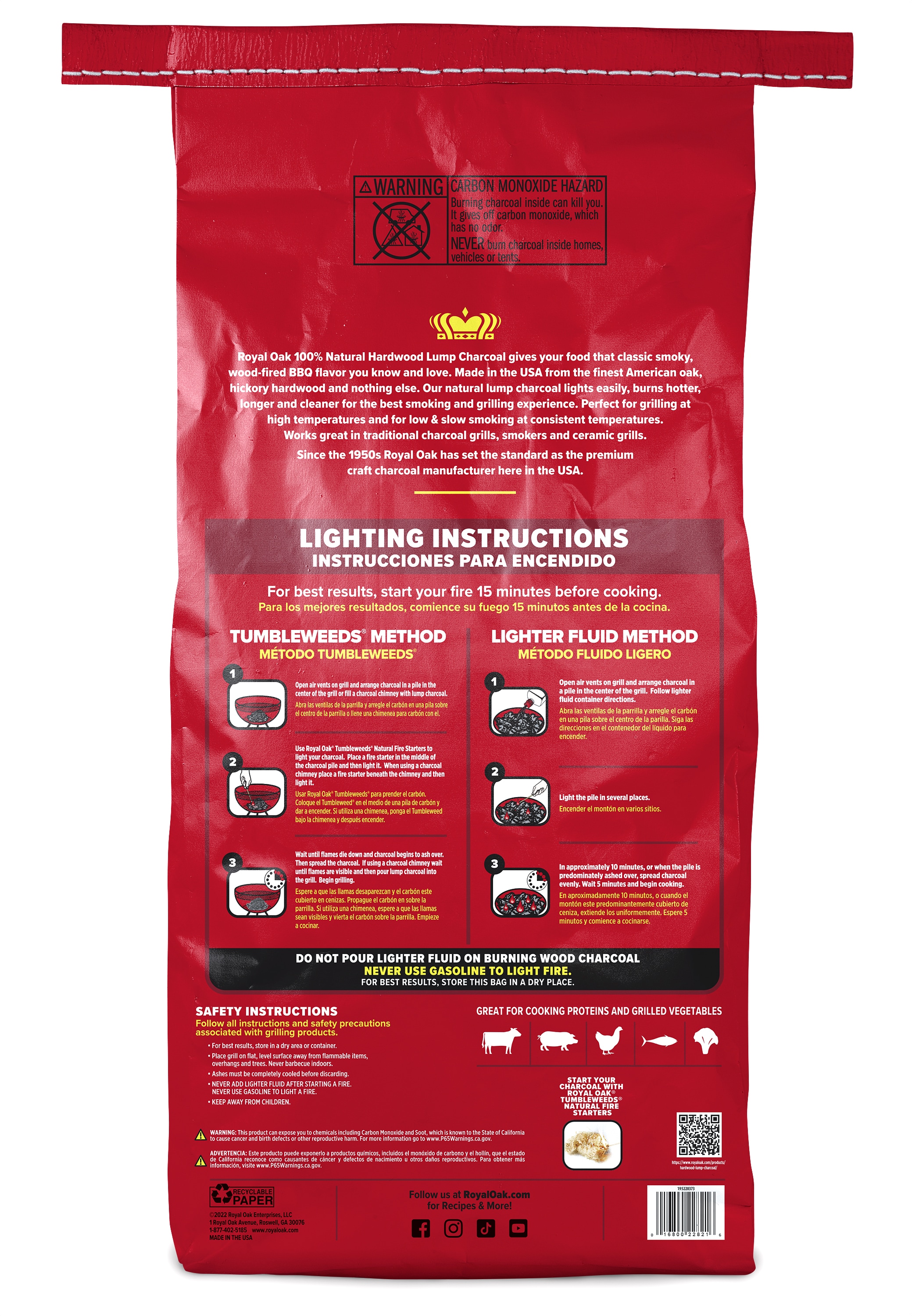 Royal Oak 100 All Natural Hardwood 15.44 Pound(s) Lump charcoal