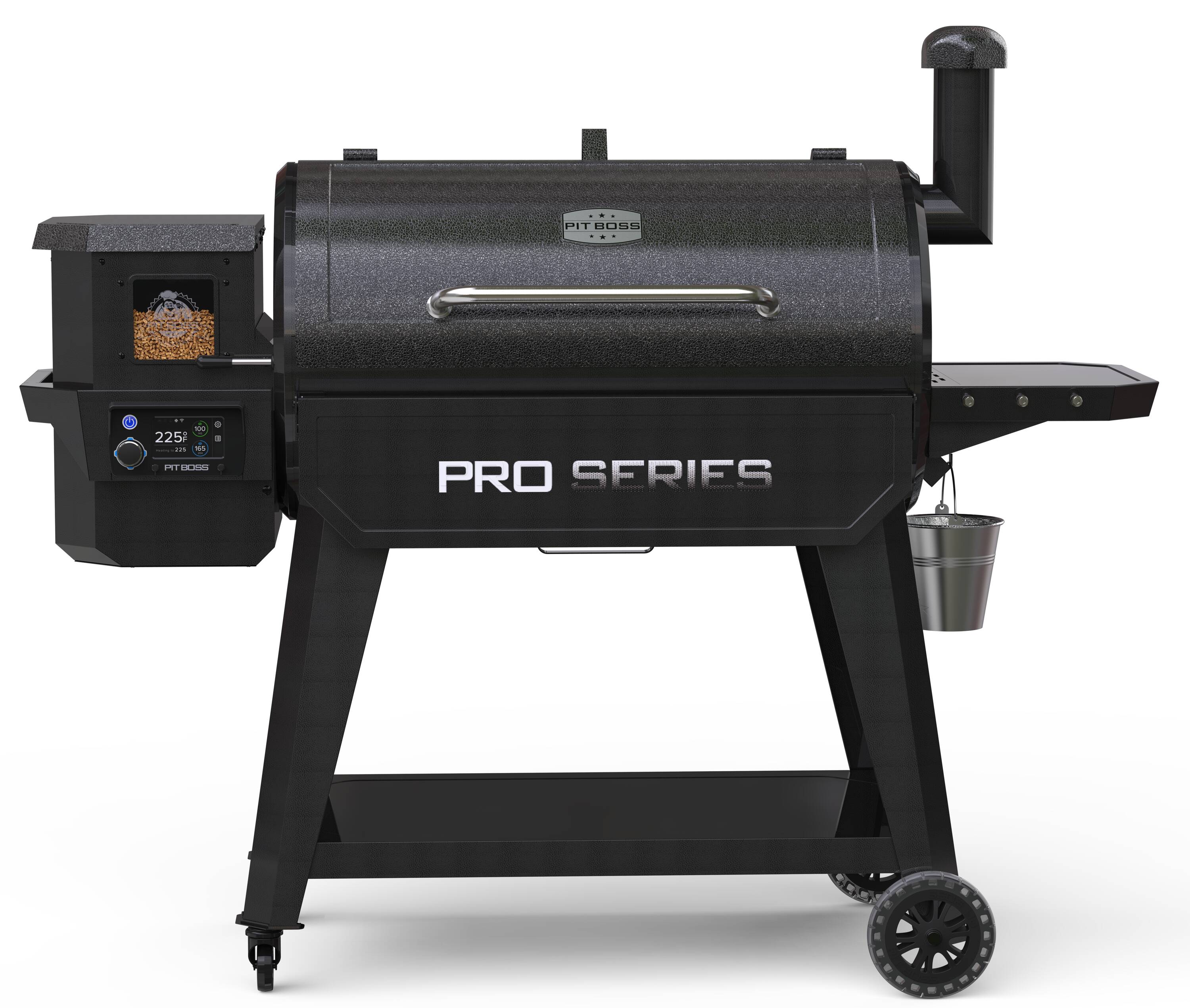 Pit Boss Pro Series V3 1150-Sq. in Grey Pellet Grill with Smart Compatibility