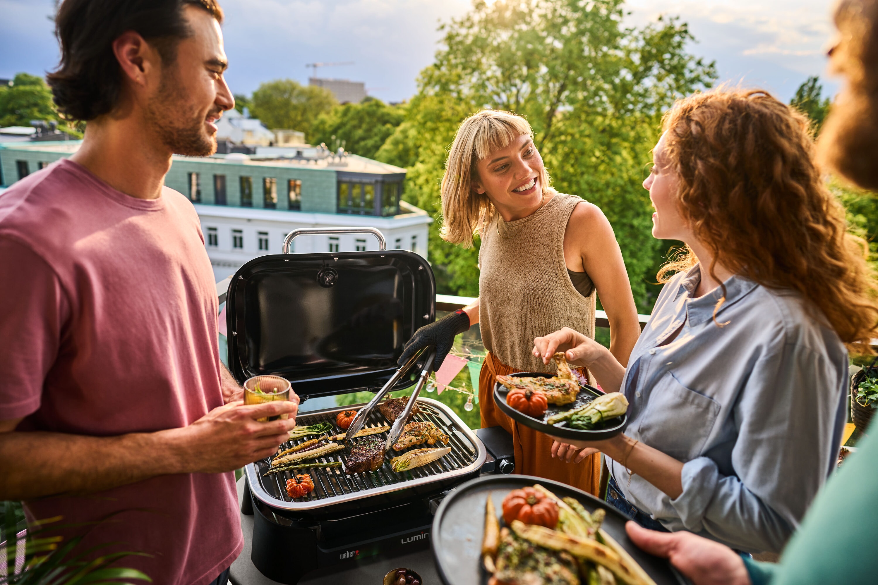 Weber Lumin 1560 -Watt Black Electric Grill