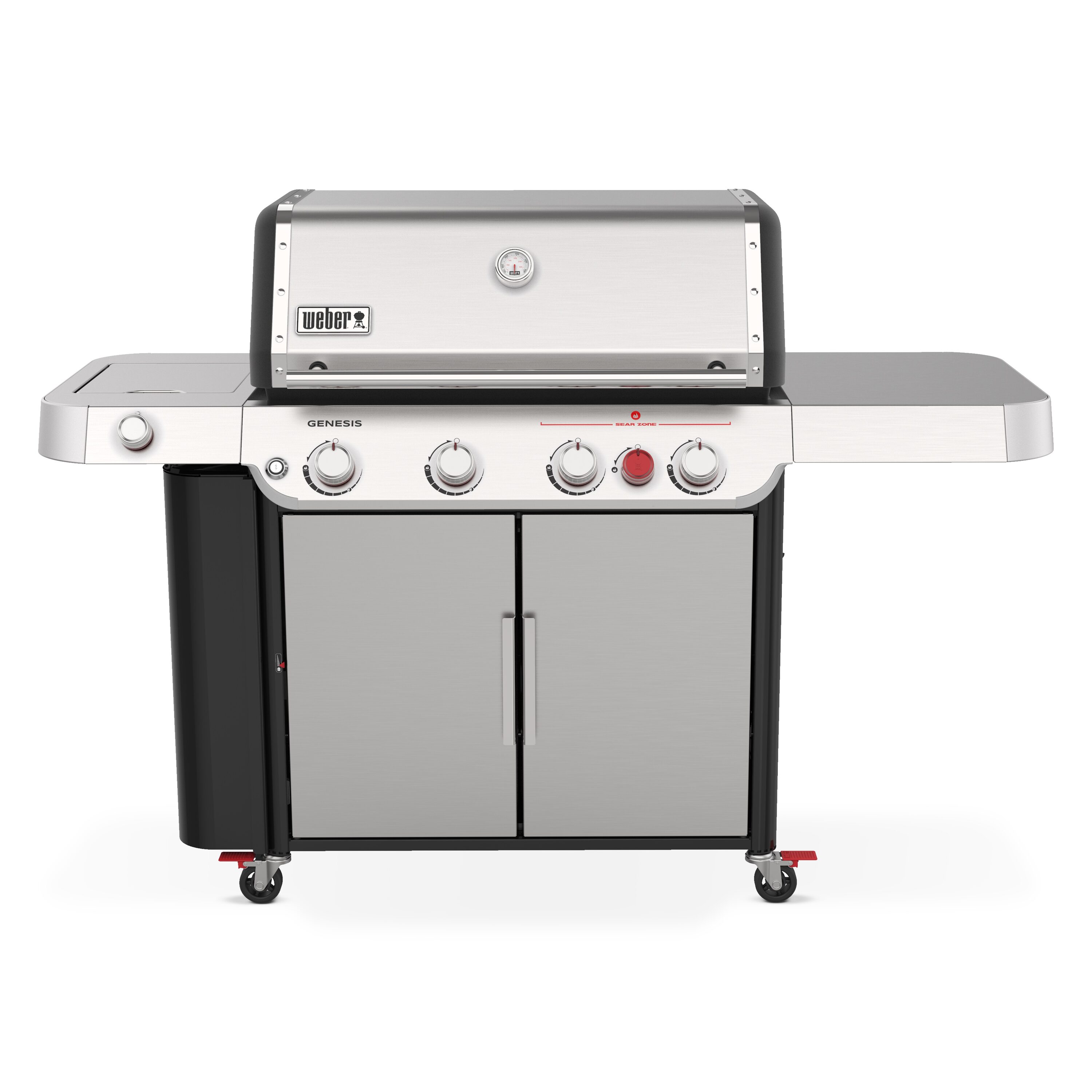 Weber Genesis S-435 Stainless Steel 4 -Burner Liquid Propane Gas Grill 1 -Side Burner