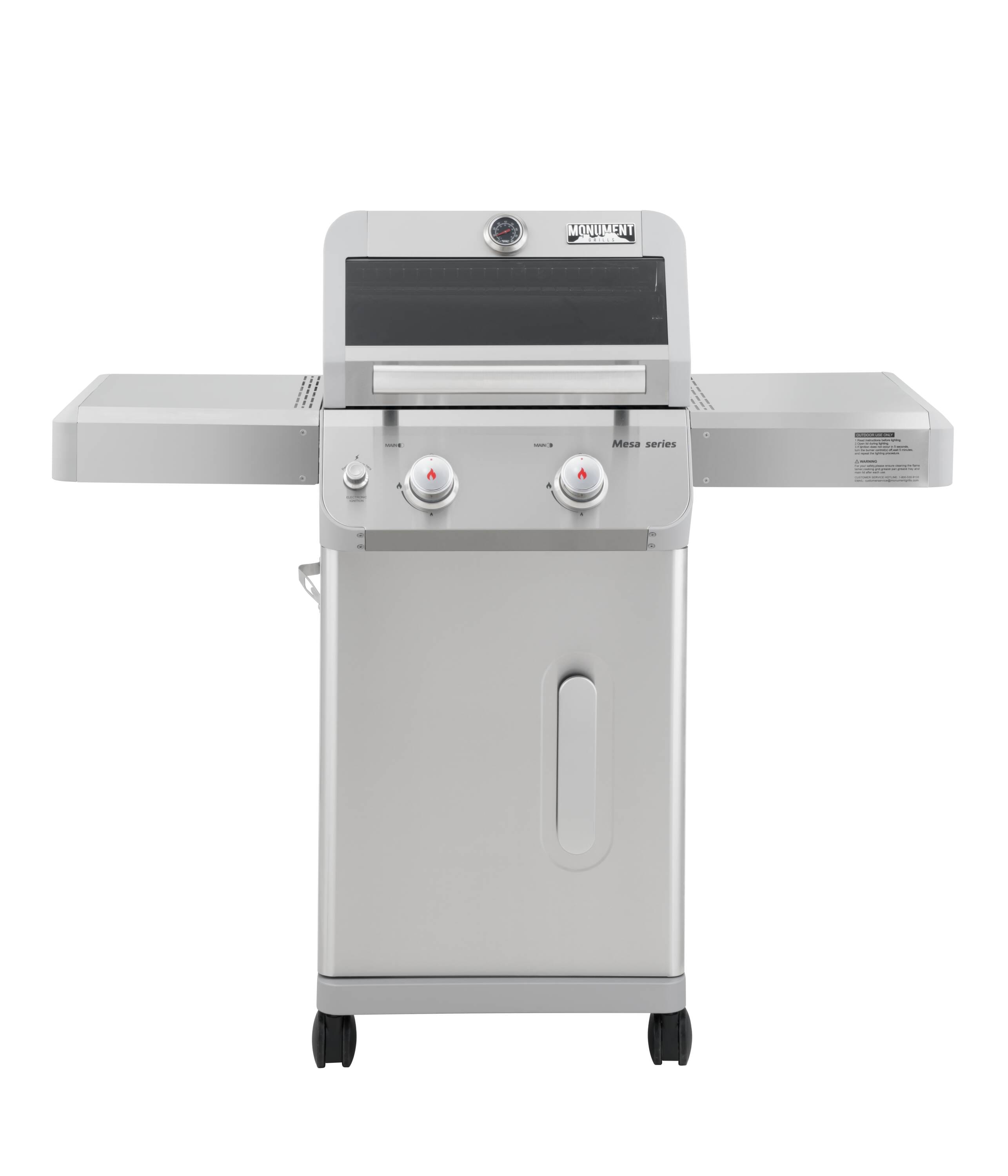 Monument Mesa 200S Stainless Steel 2 -Burner Liquid Propane Gas Grill