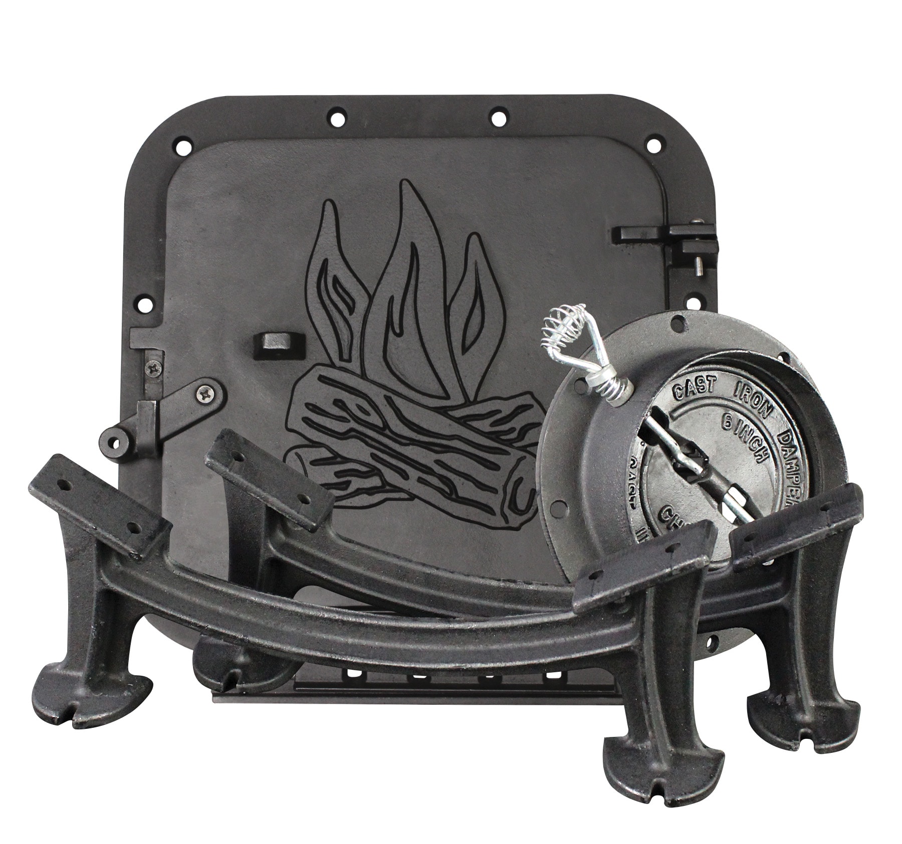 US Stove Company Outdoor 1 -Burner Wood (wood) Manual Iron Outdoor stove