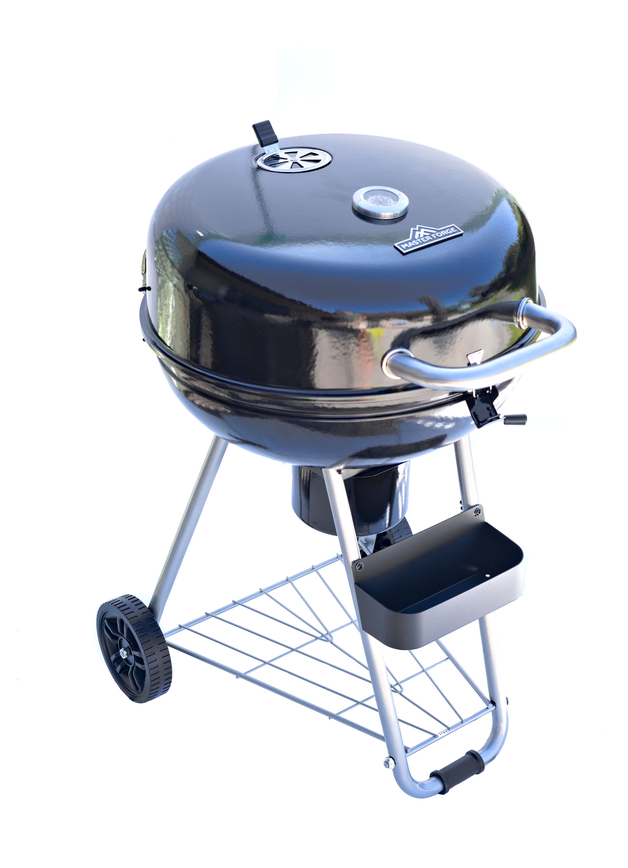 Master Forge 22.17-in W Black porcelain coated Kettle Charcoal Grill
