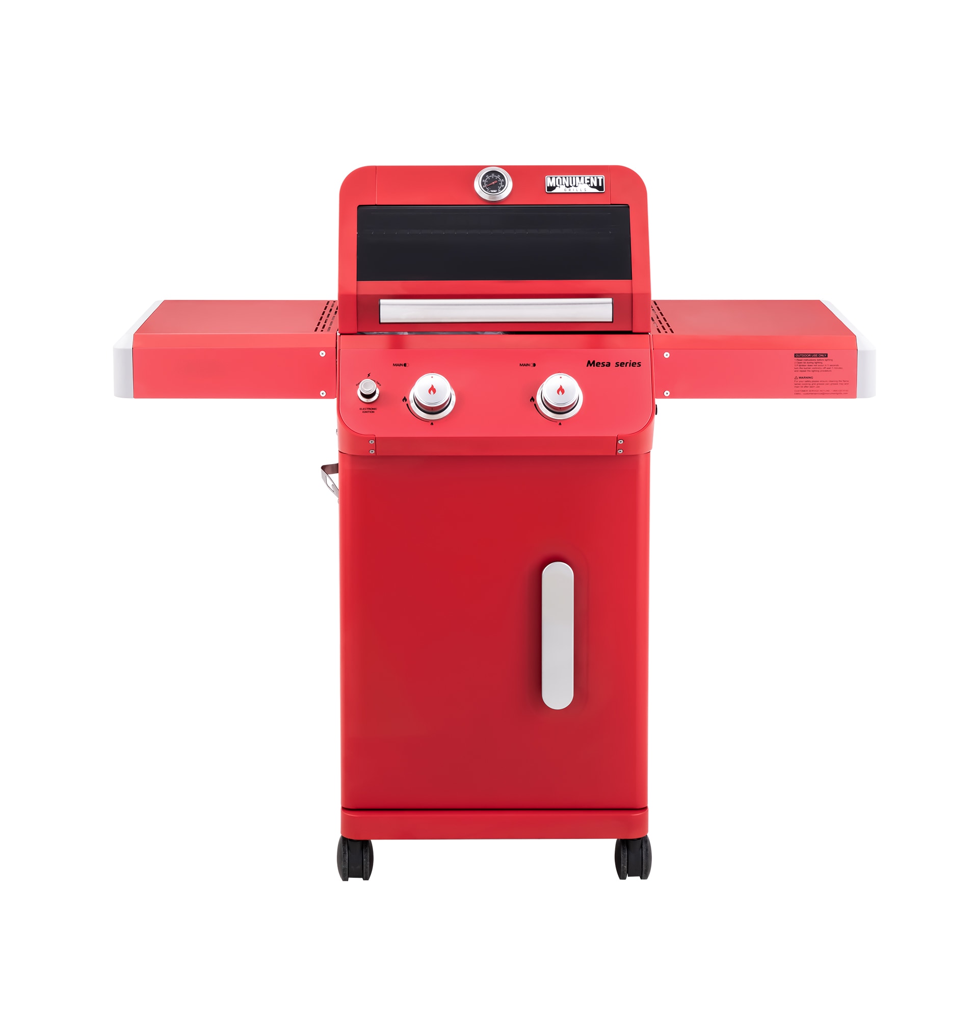 Monument Mesa 200R Red 2 -Burner Liquid Propane Gas Grill
