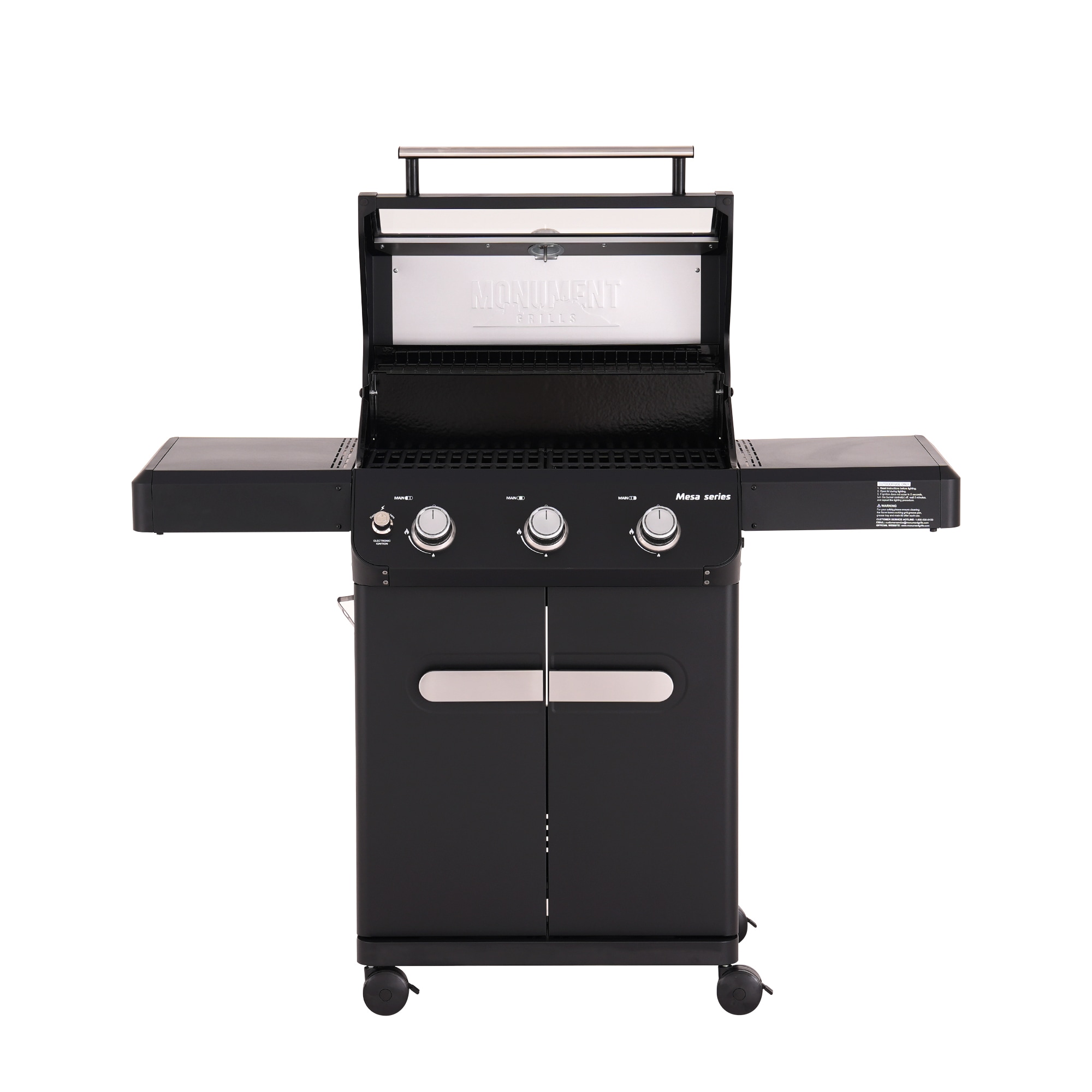 Monument Mesa 320 Black 3 -Burner Liquid Propane Gas Grill