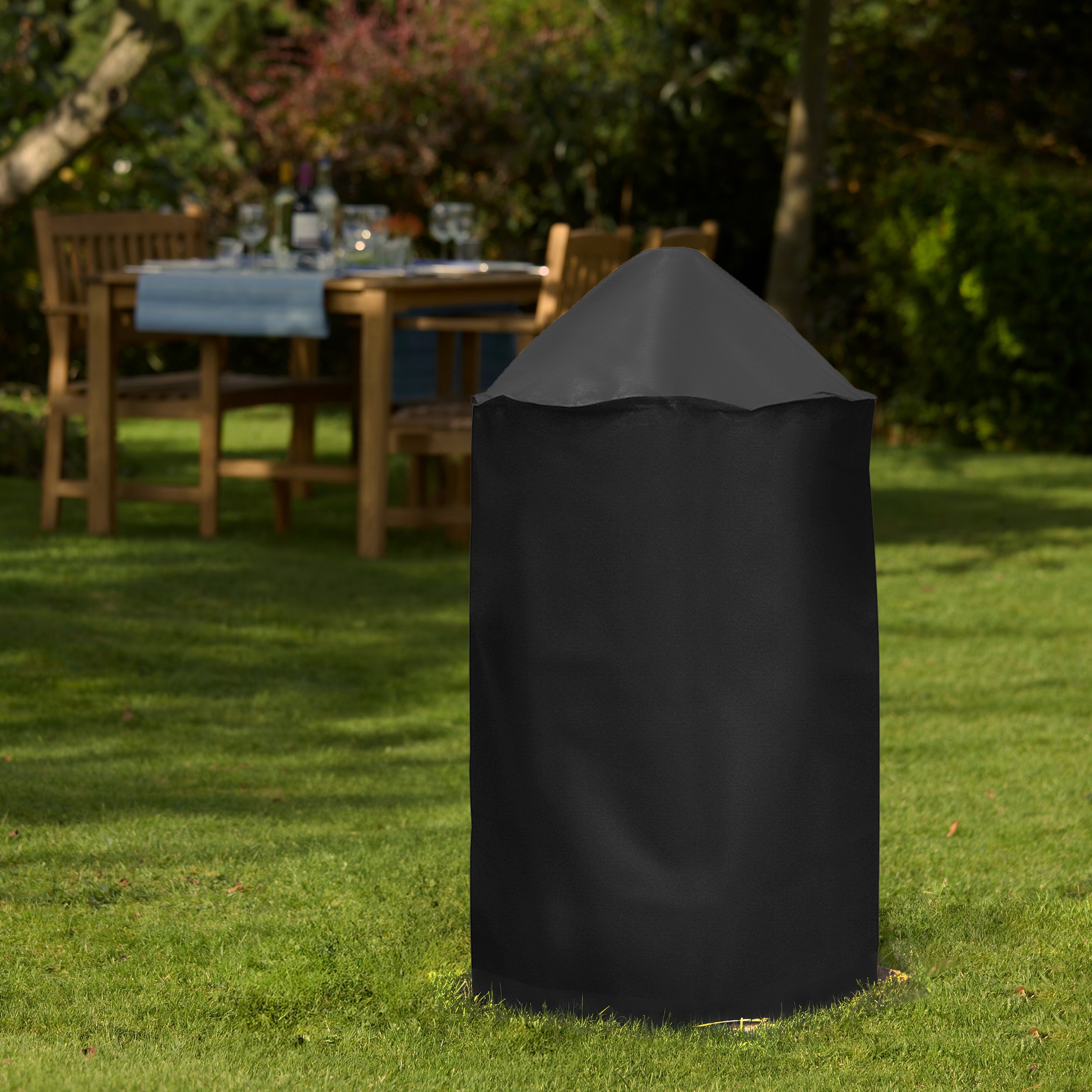 Master Forge Universal Fit 27.5-in W x 35-in H Black Vertical smoker Cover
