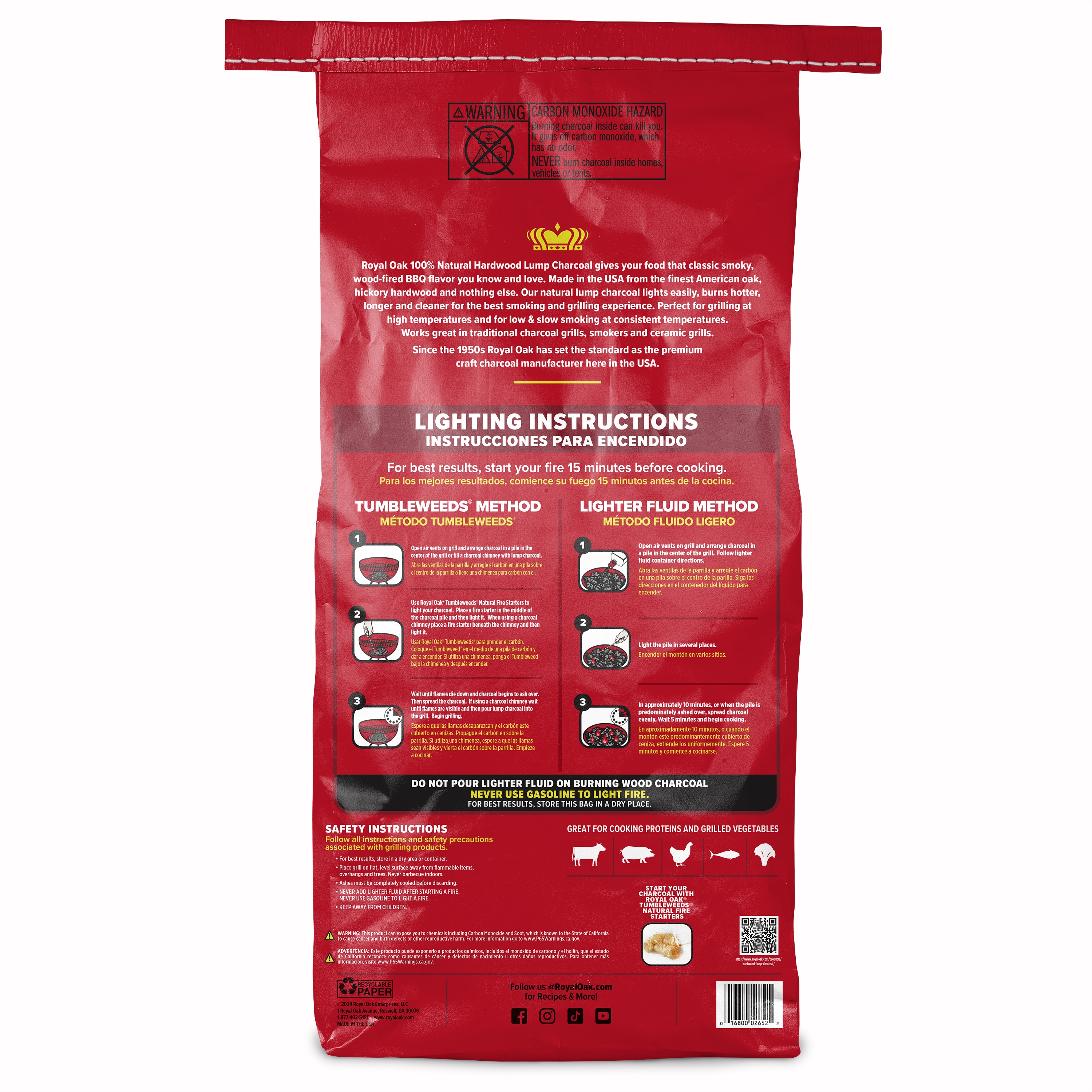 Royal Oak 17.6 Pound(s) BBQ Lump charcoal