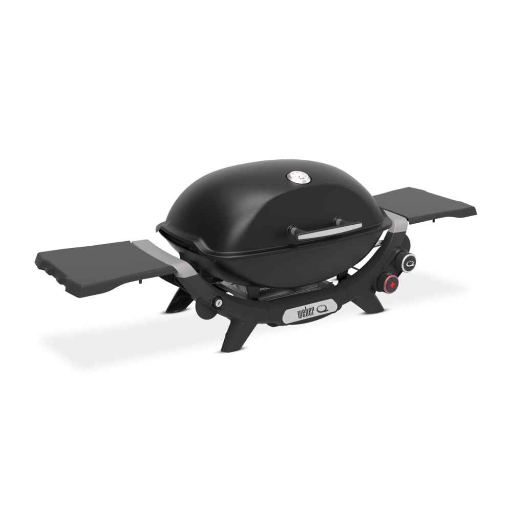 Weber Q 2800N+ 320-Sq. in Midnight Black Portable Liquid propane Grill