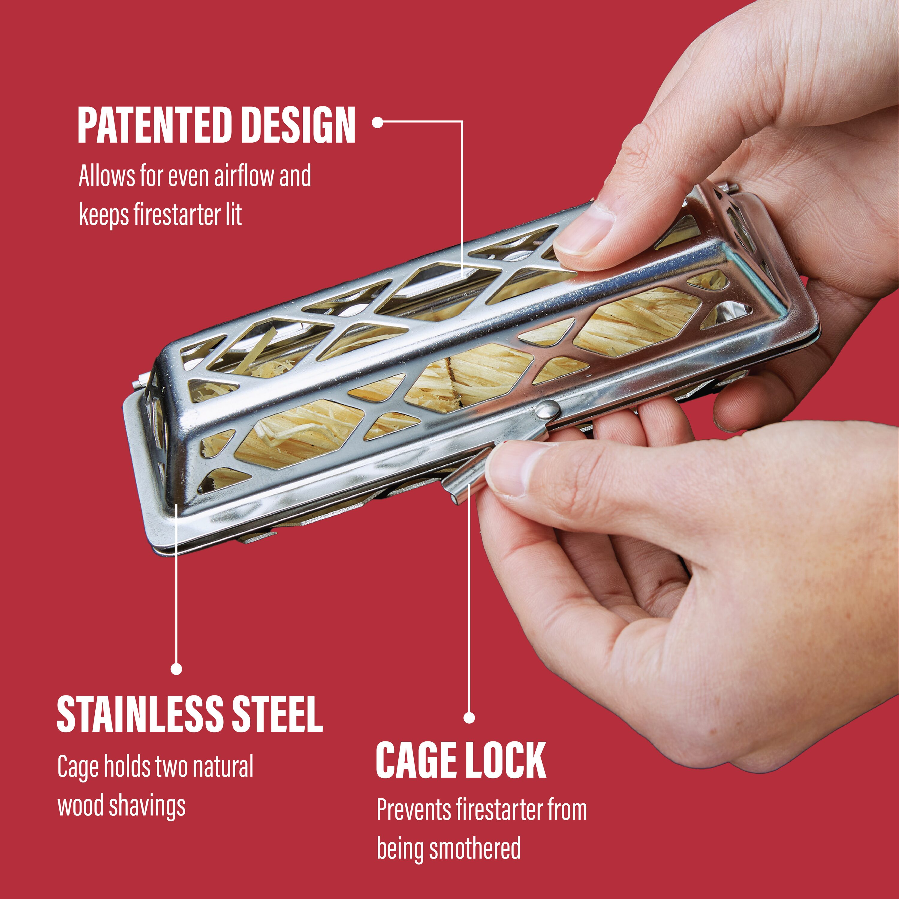 Master Forge Fire Starter Cage 1 Count Tray