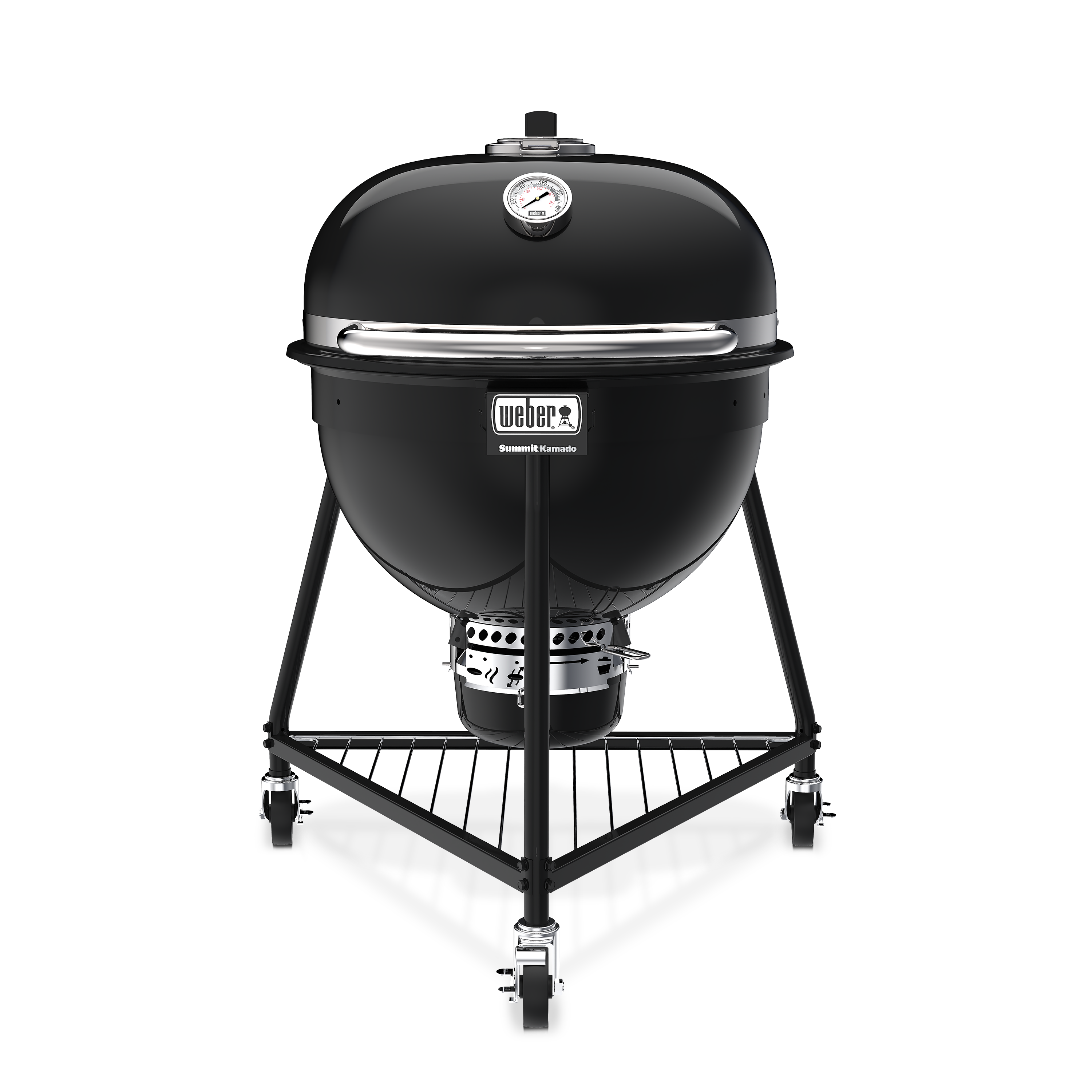 Weber Kamado E6 24-in W Black Kettle Charcoal Grill