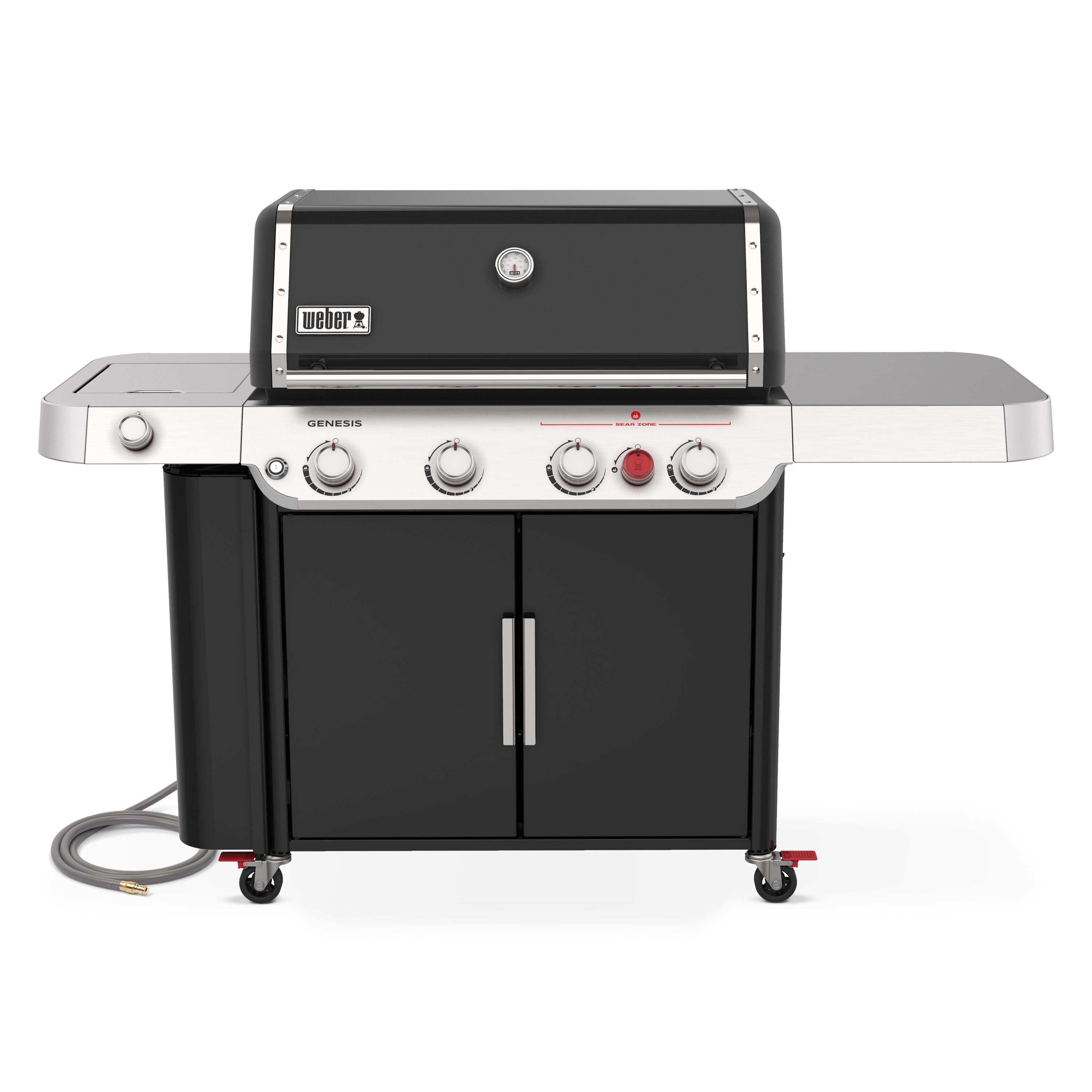 Weber Genesis E-435 Black 4 -Burner Natural Gas Grill 1 -Side Burner