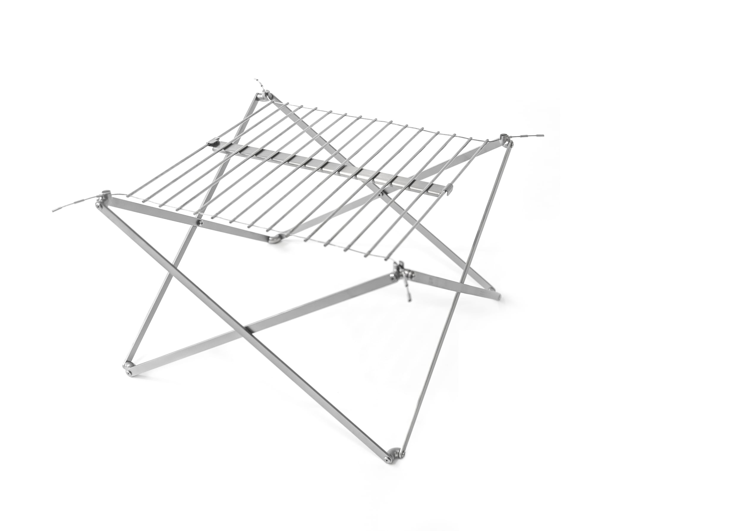 Wolf and Grizzly Grill M1 with Fire Set 119-Sq. in Stainless steel Portable Charcoal Grill