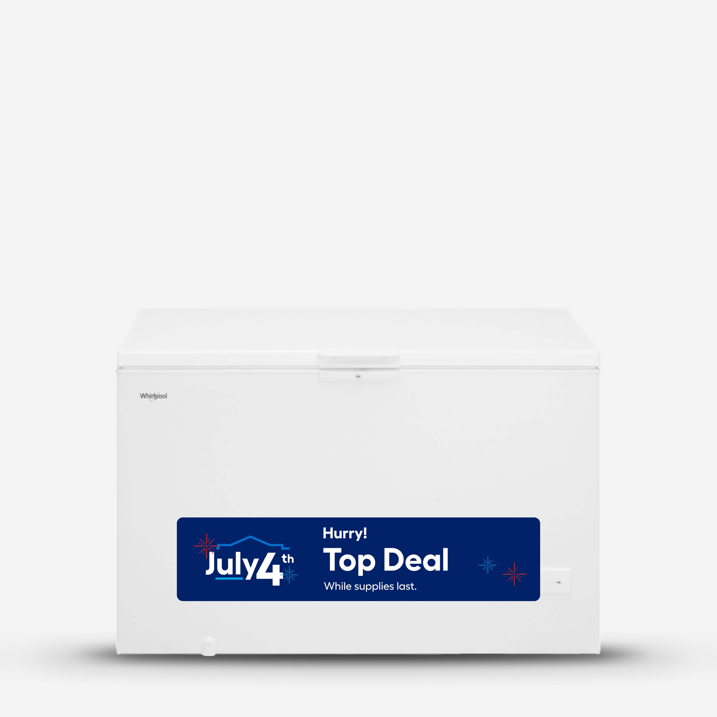 Whirlpool 16 cu ft Convertible Chest Freezer to Refrigerator with Baskets White