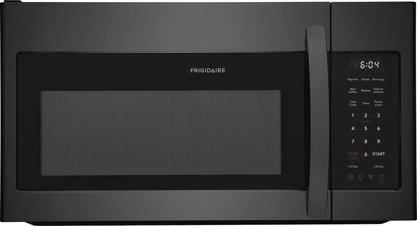Frigidaire 1 8 cu ft 1500 Watt Over the Range Microwave Black Stainless Steel